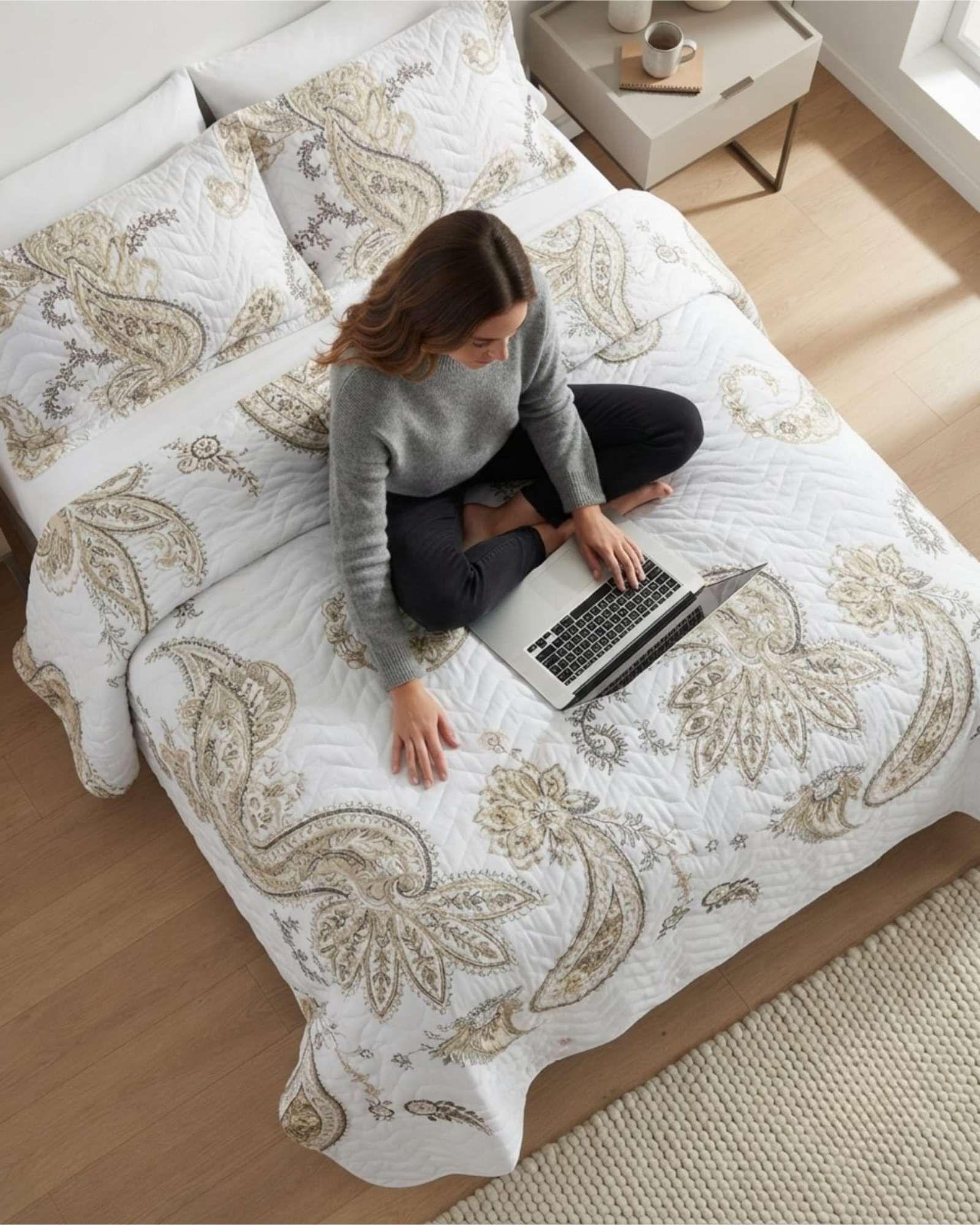 Quilt De Verano Textura Ultra Suave King m1-3