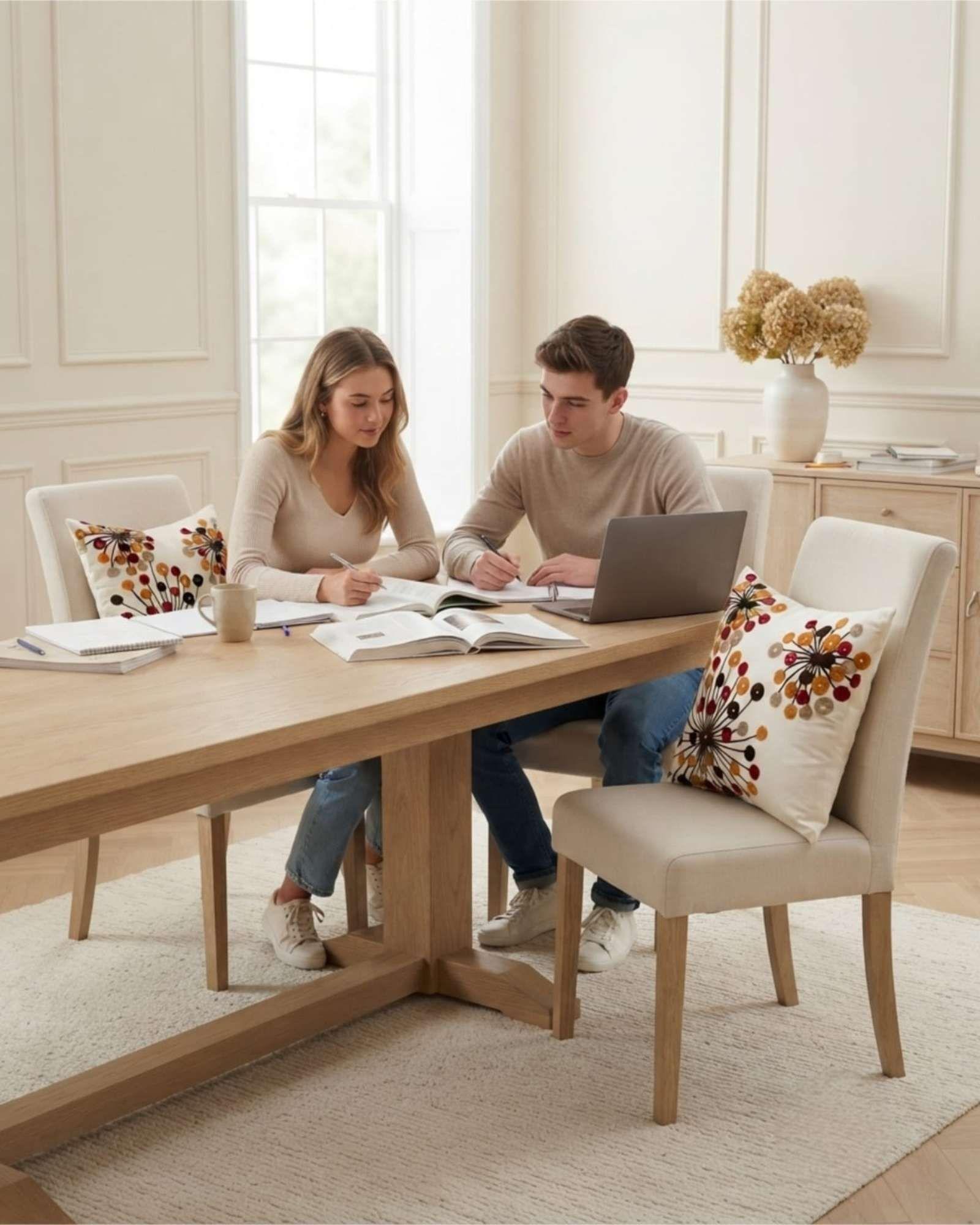 Juego De 4 Cojines Confortables Con Relleno De Diseño Sofisticado m40-3