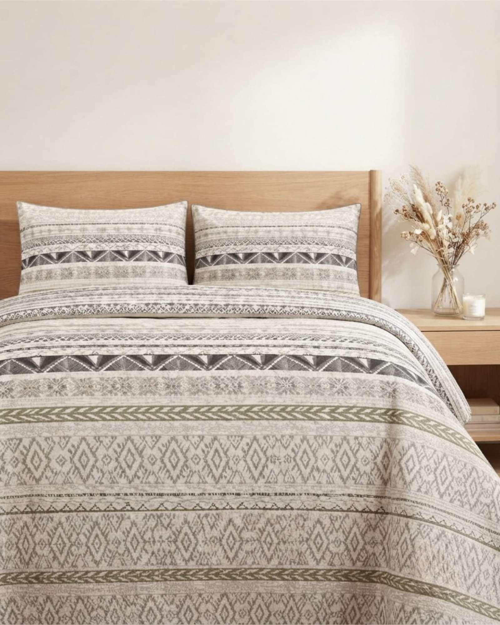 Cubrecamas Delgado King Mas Almohadas Ideal Para Verano m5-2
