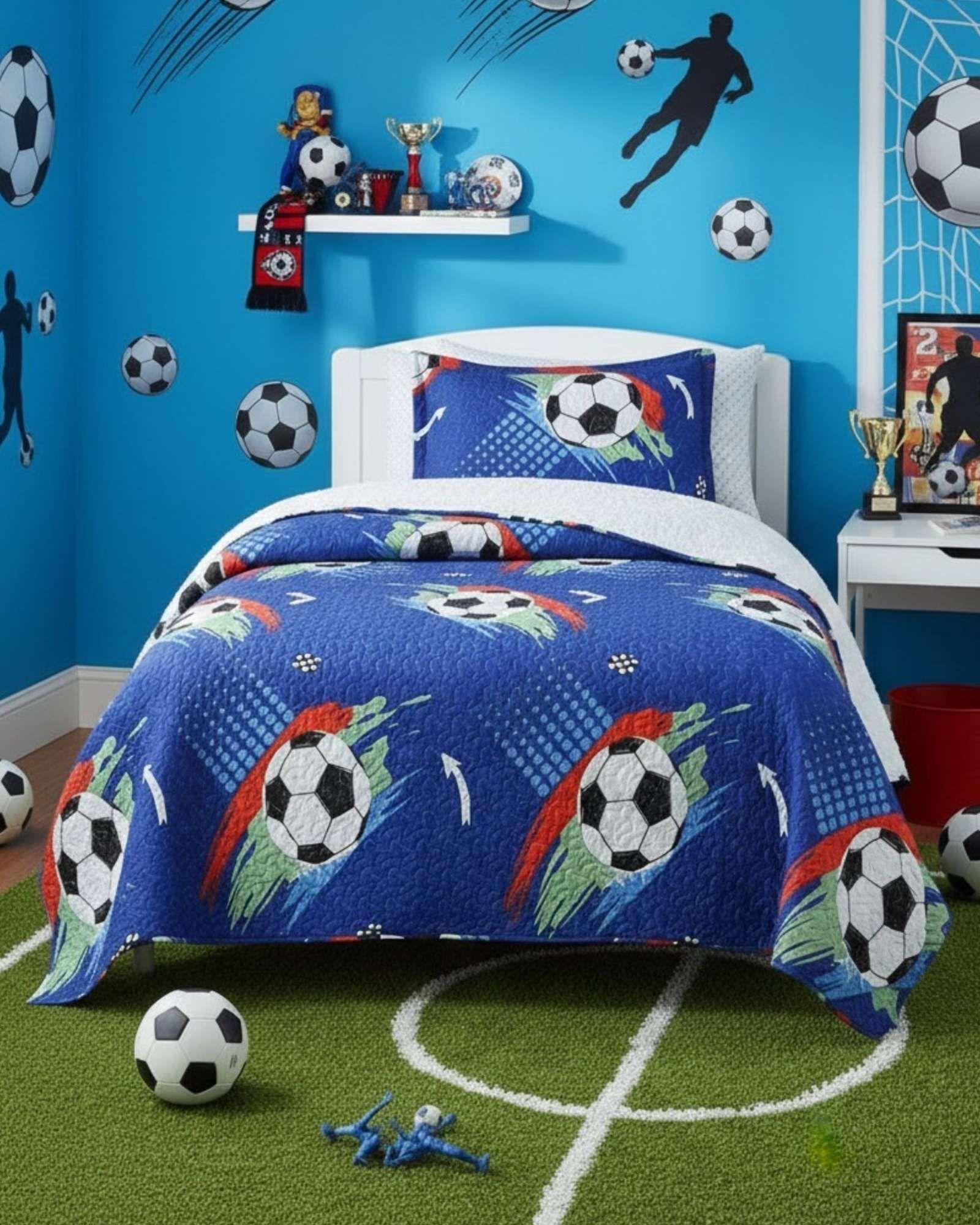 CUBRECAMA QUILT SHERPA INFANTIL PLAZA Y MEDIA PELOTA-2