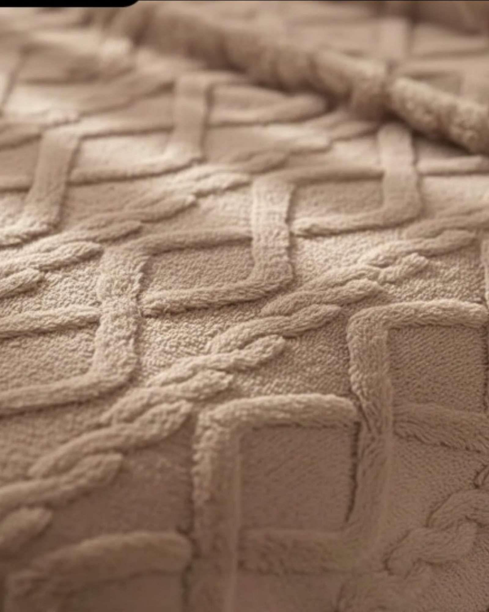 Frazada Manta Polar Sherpa Térmica 2 plaza marron-2