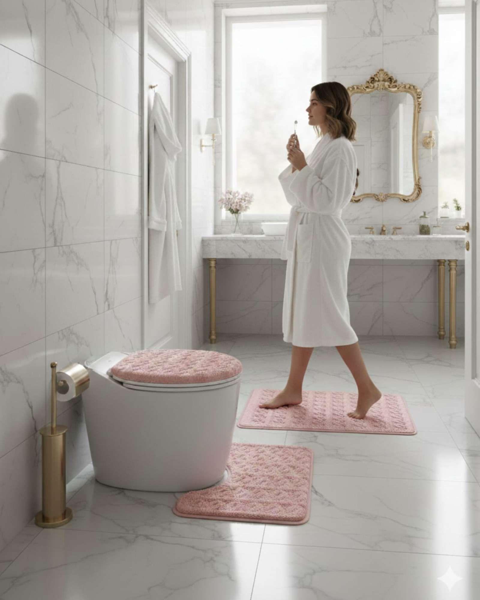 SET DE BAÑO 3 PIEZAS SUAVES Y ABSORBENTES m15-2