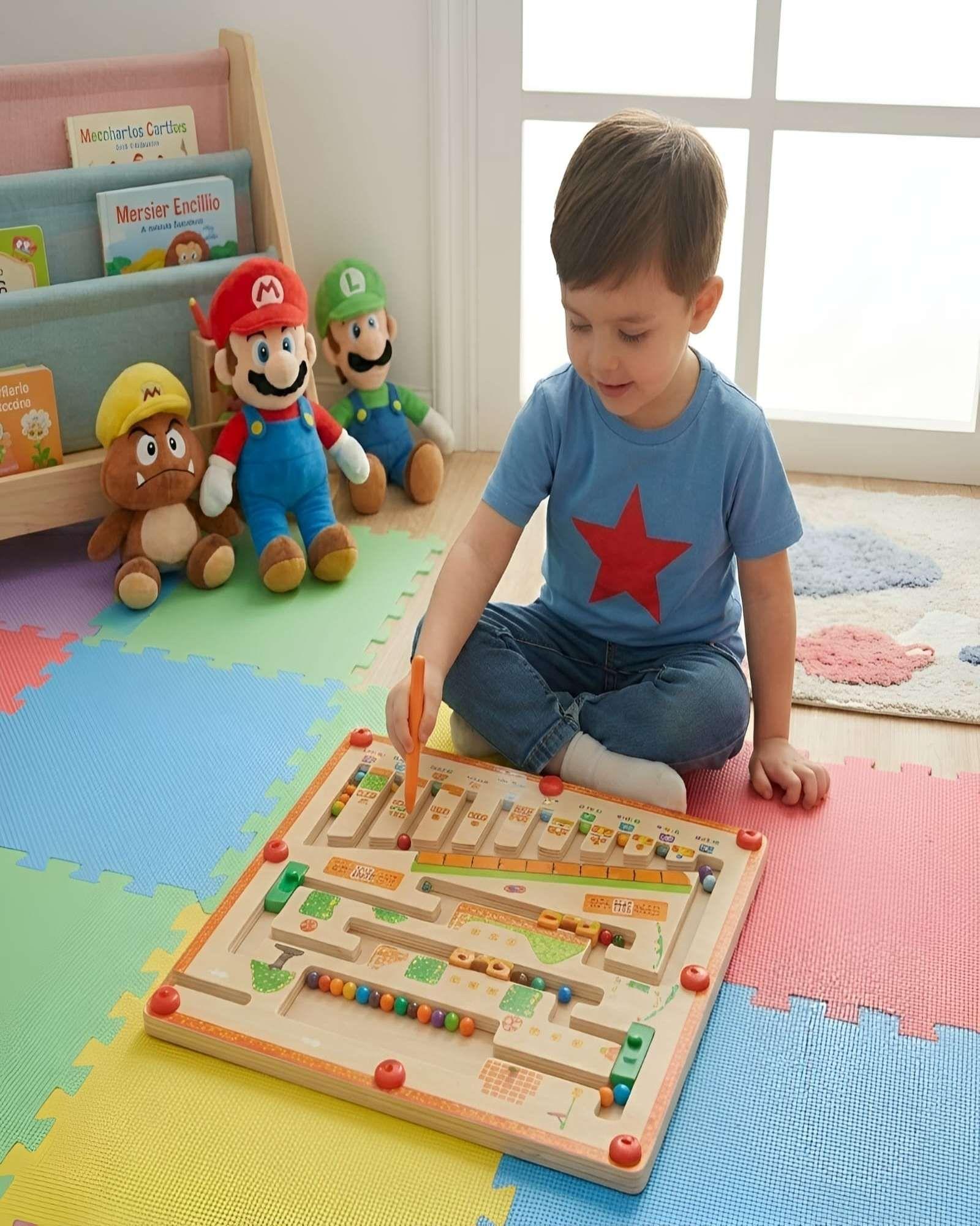 Laberinto Magnetico Madera Montessori Juguete Didactico-4