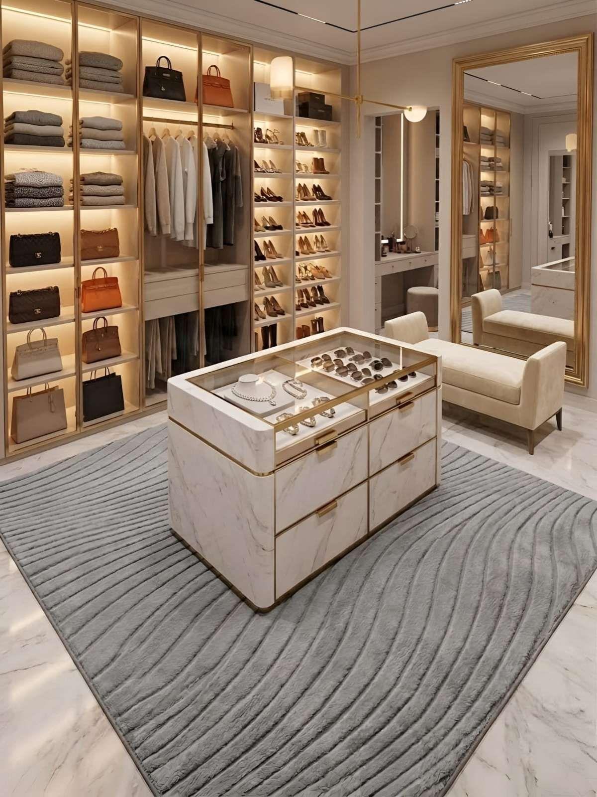 Alfombra Decorativa con Relieve Jacquard 240x200 color gris-3