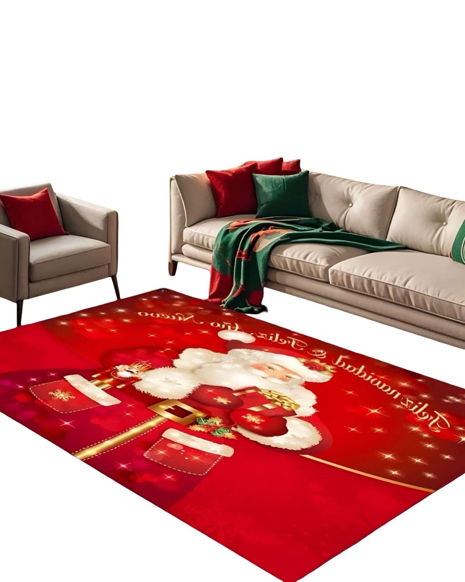 ALFOMBRA NAVIDAD PARA LIVING O COMEDOR 180cm x 200 cm A05-1