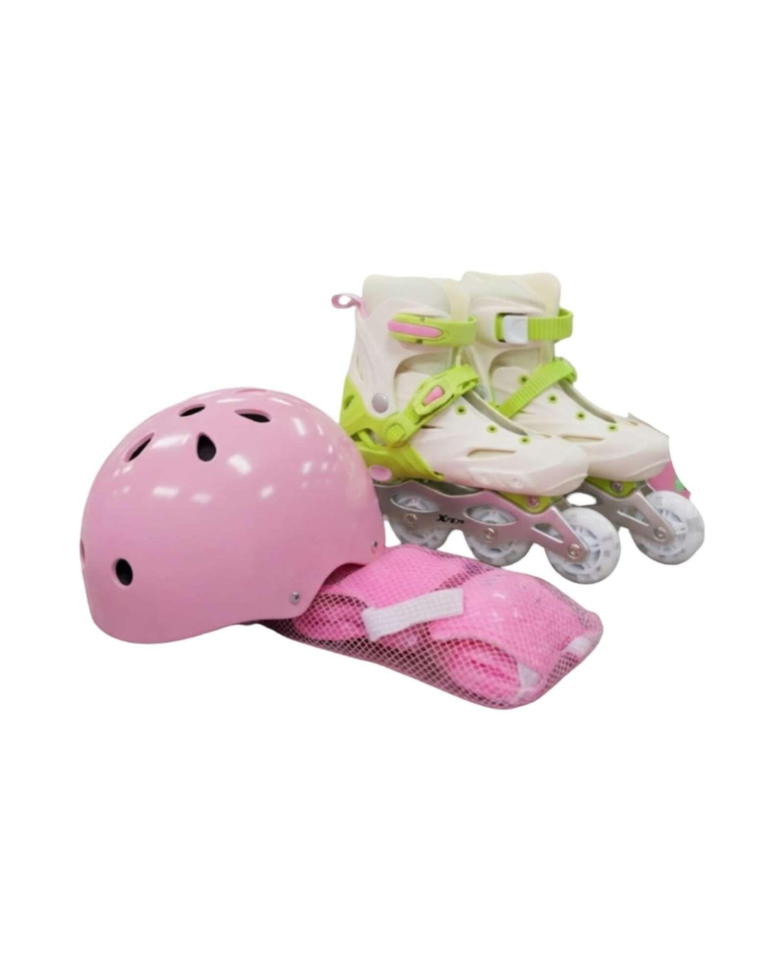 Kit De Patines En Linea Ajustables Talla M Con Kit De Proteccion m1-5