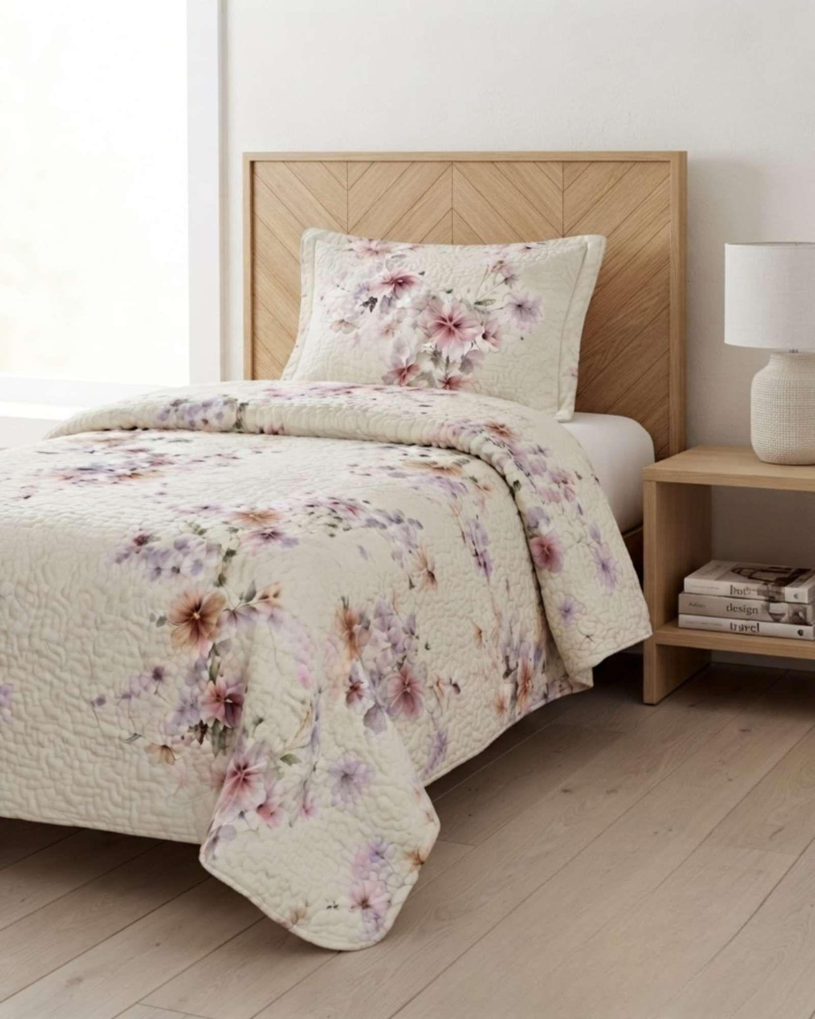 Cubrecama de Verano 1.5 Plaza Liviano y Fresco Quilt A5-4