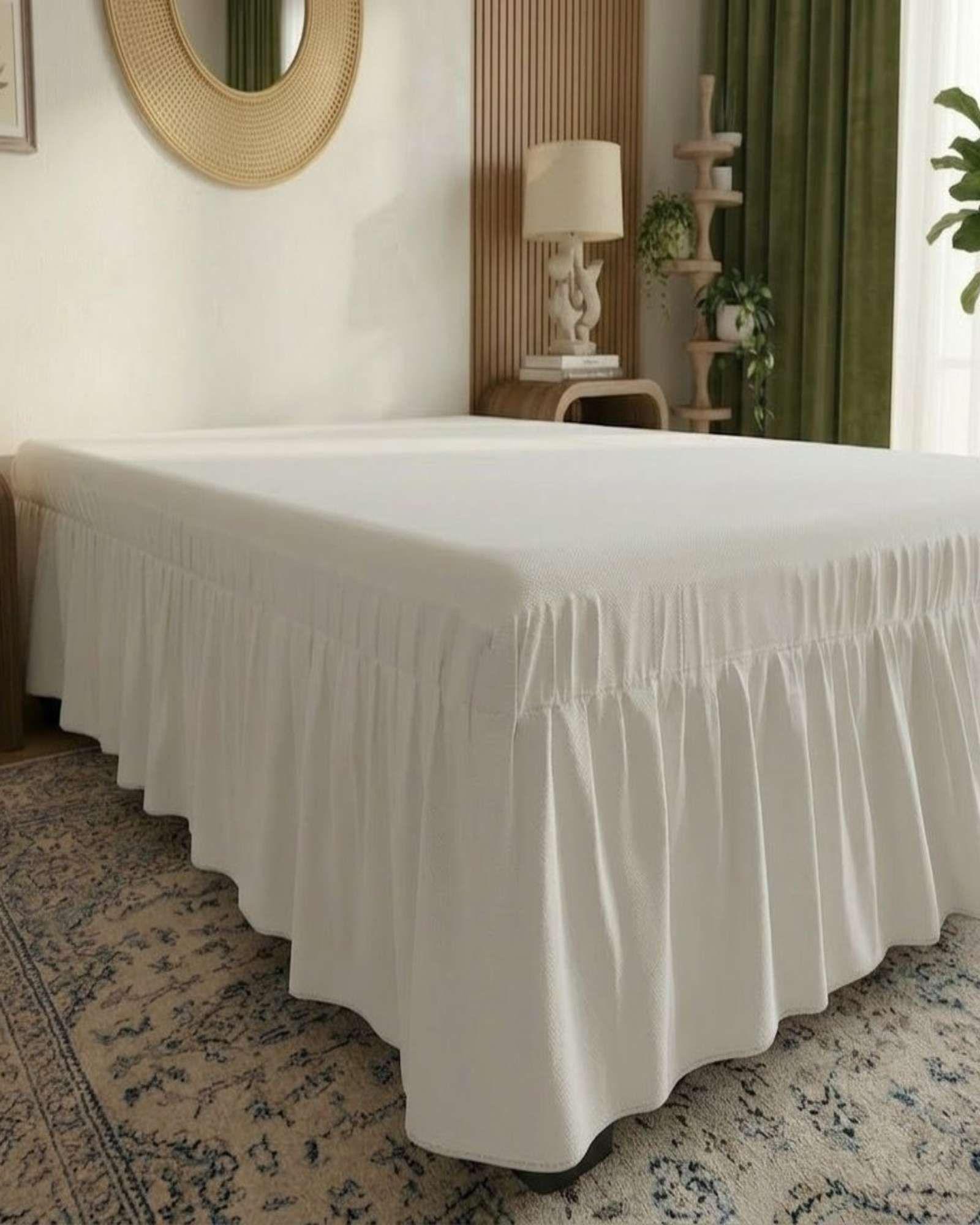 Cubre Base de Cama Elastico Ajustable Plaza y media m6-2