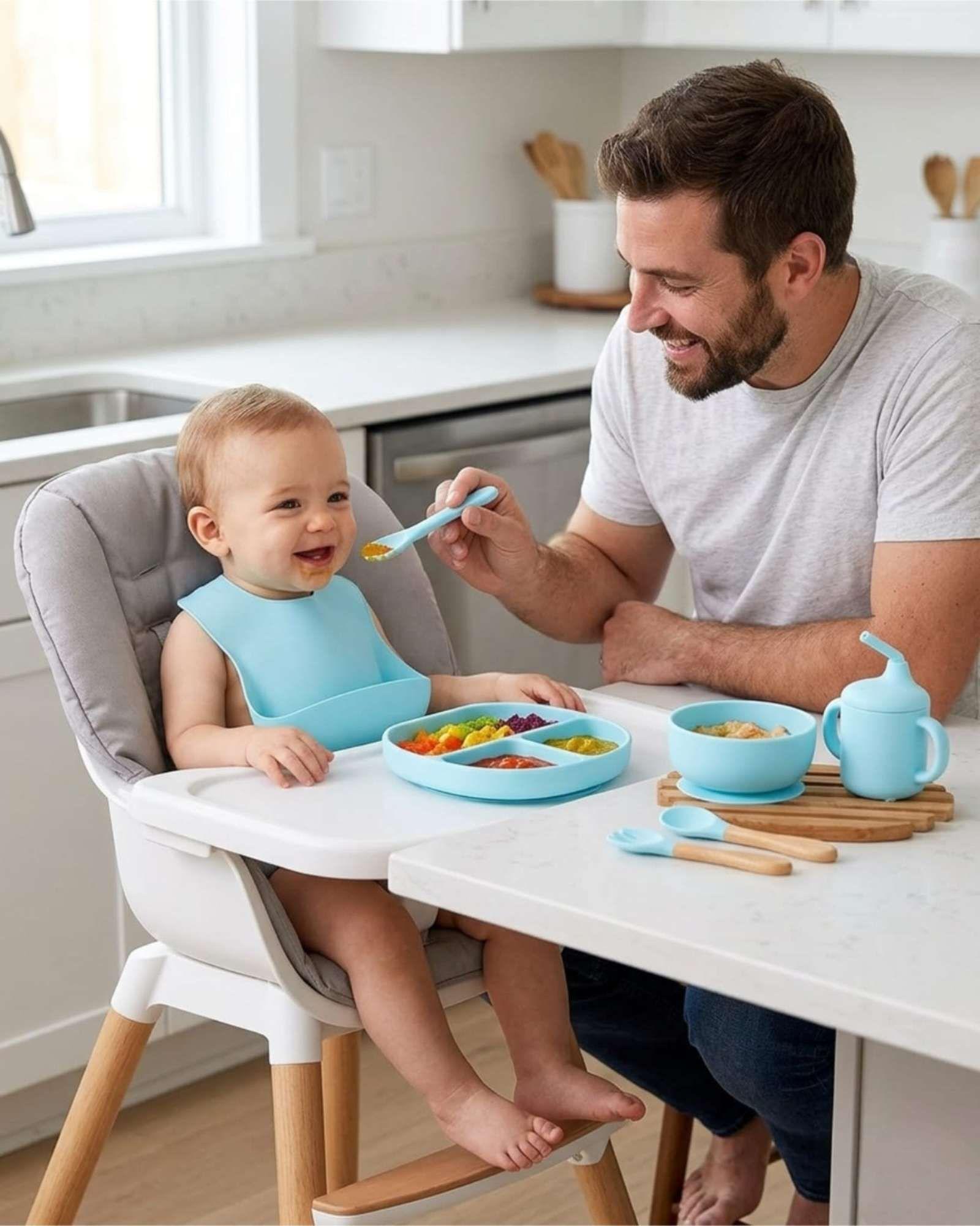 Set De Alimentación De Silicona Para Bebé 6 piezas A3-3