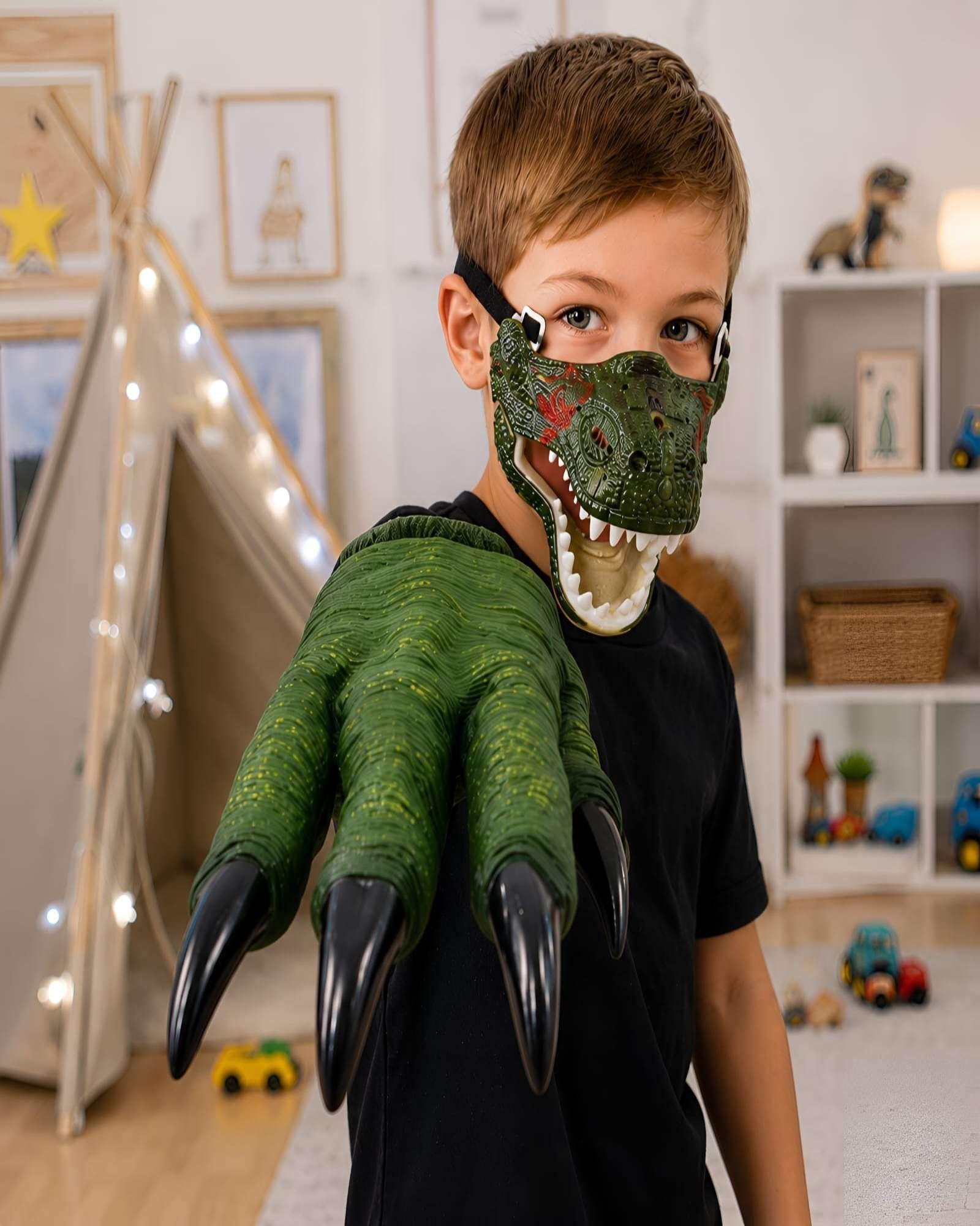 Set de Máscara y Garras de Dinosaurio Aventura Jurásica Interactiva-0