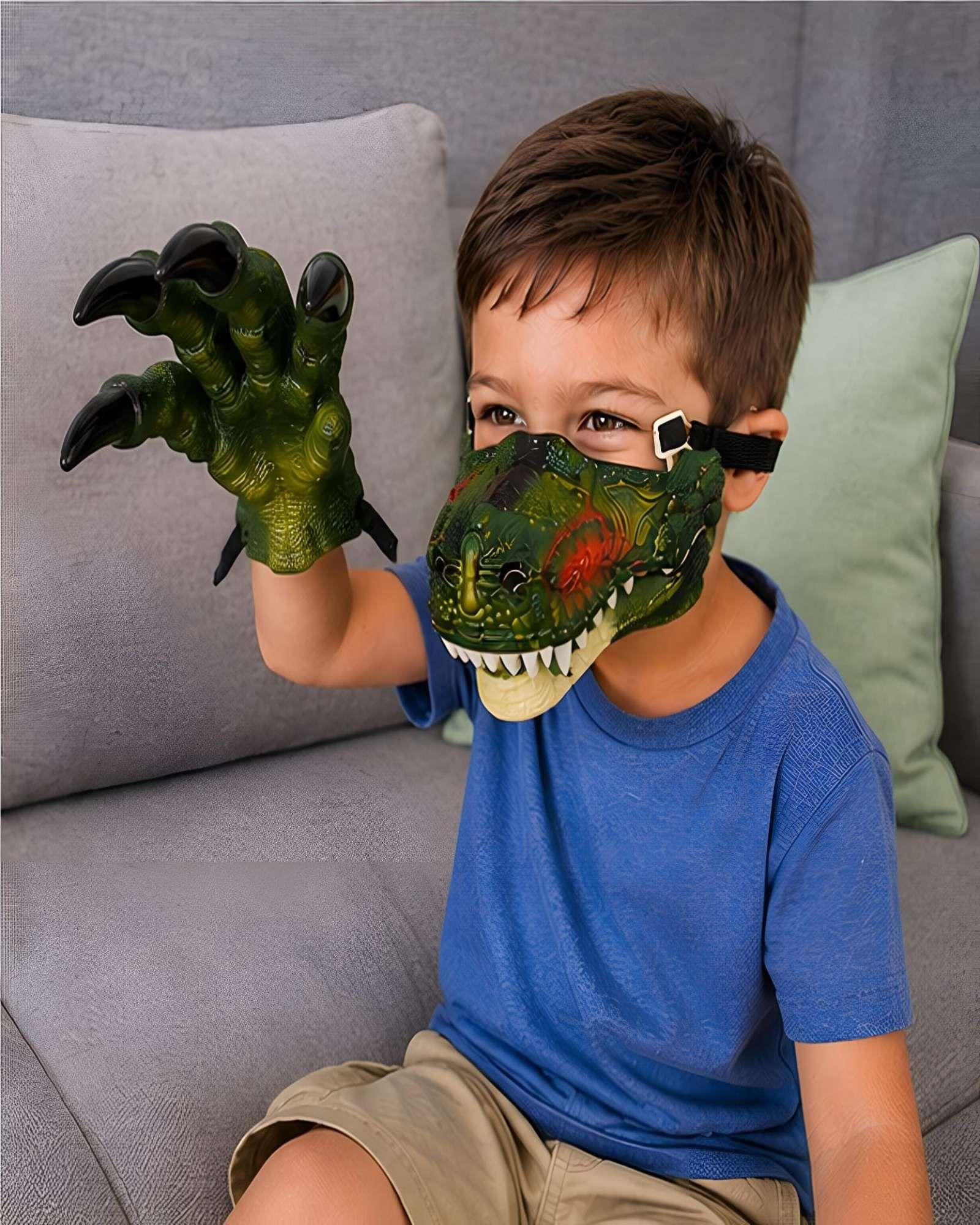 Set de Máscara y Garras de Dinosaurio Aventura Jurásica Interactiva-3