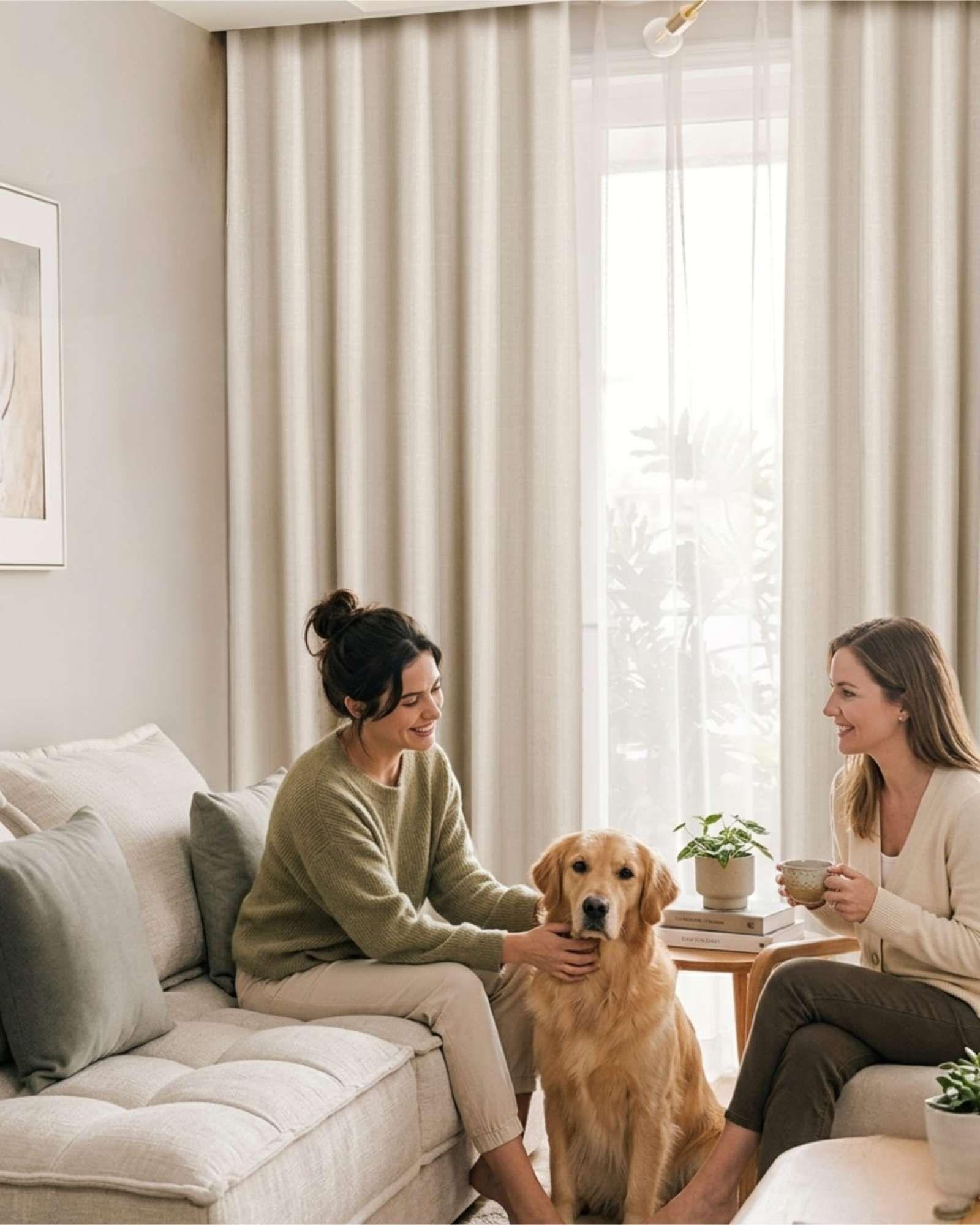 Juego de Cortinas Blackout Premium Engomadas m17-2