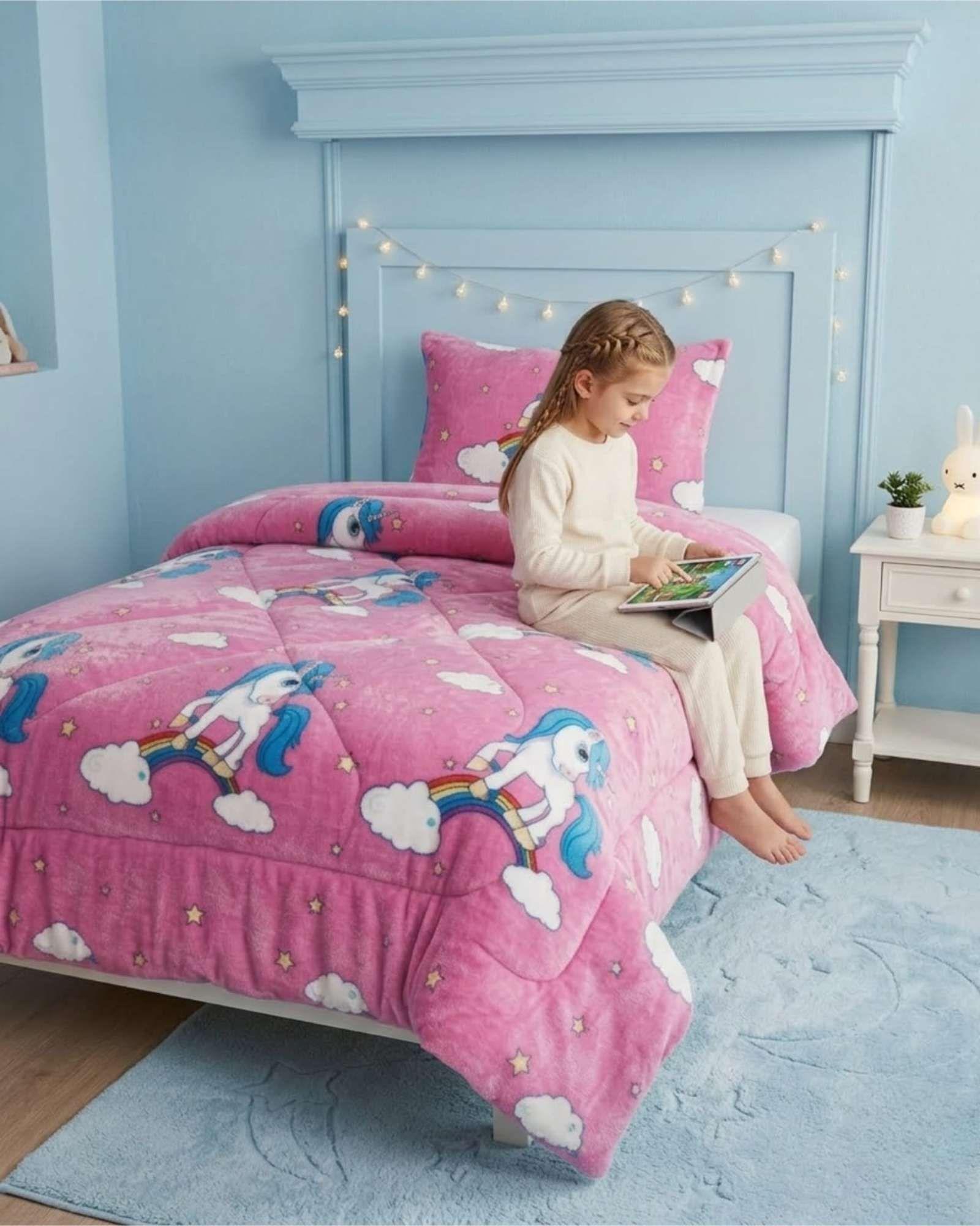 Plumon Plush de Chiporro Ultra Suave Para Invierno Plaza y media m3-2