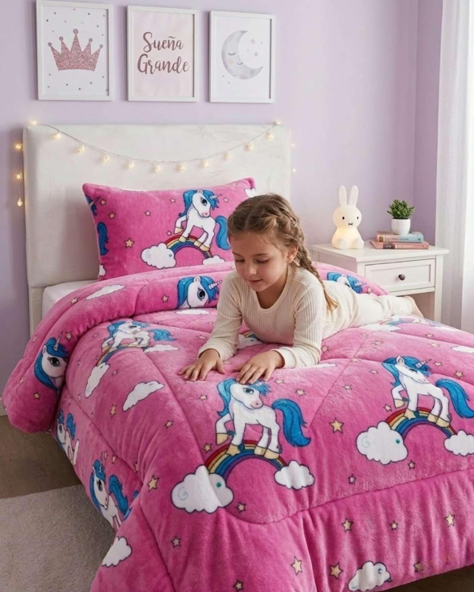 Plumon Plush de Chiporro Ultra Suave Para Invierno Plaza y media m3-4