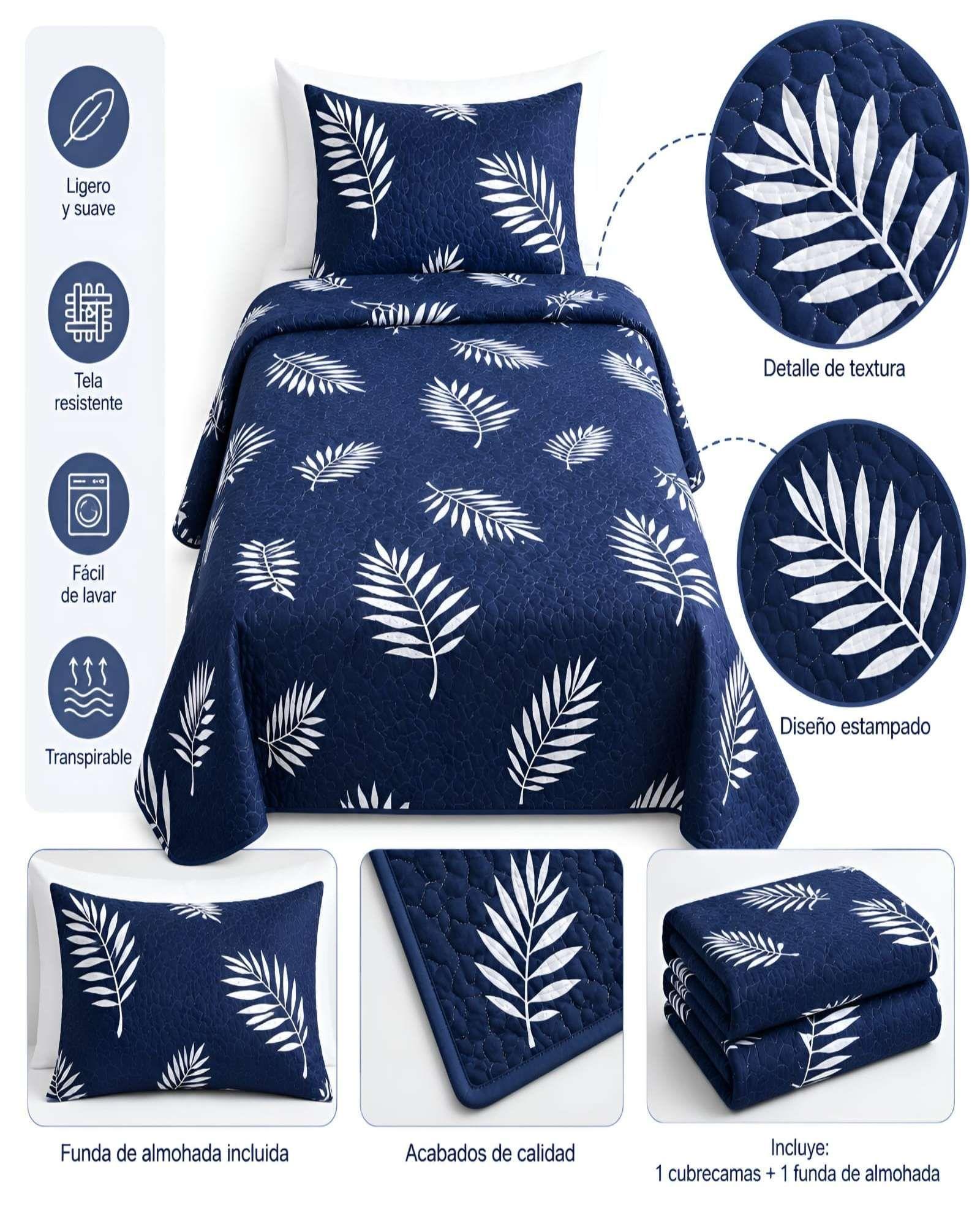 Quilt Delgado De Verano Plaza Y Media Mas Almohada Ultra Suaves m15-4