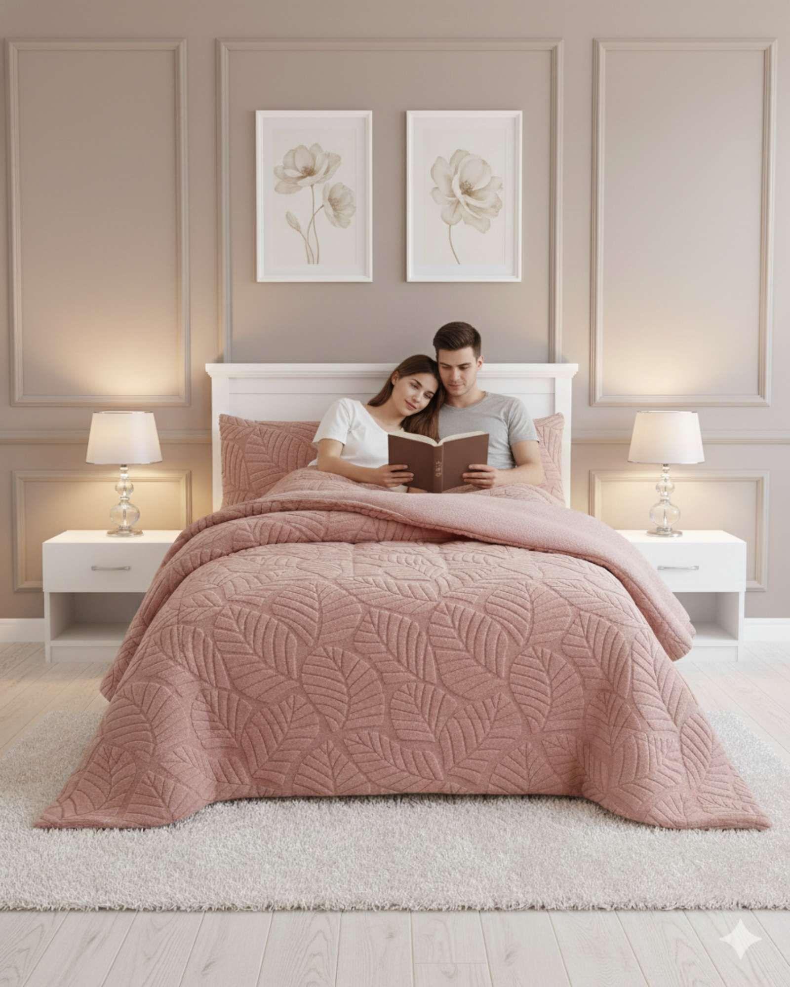 CUBRECAMA DE INVIERNO PREMIUM CON CHIPORRO SUPER KING 250 CM X 270 CM C1-0