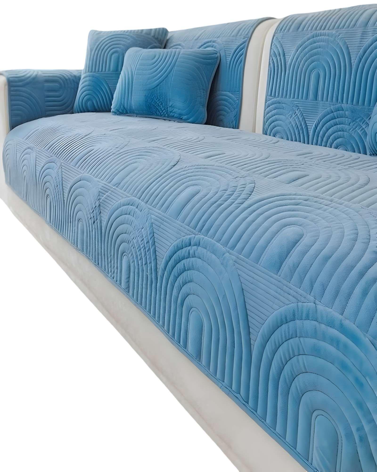 FUNDAS MAT PARA SOFA CON DISEÑO DE CURVAS CELESTE-0