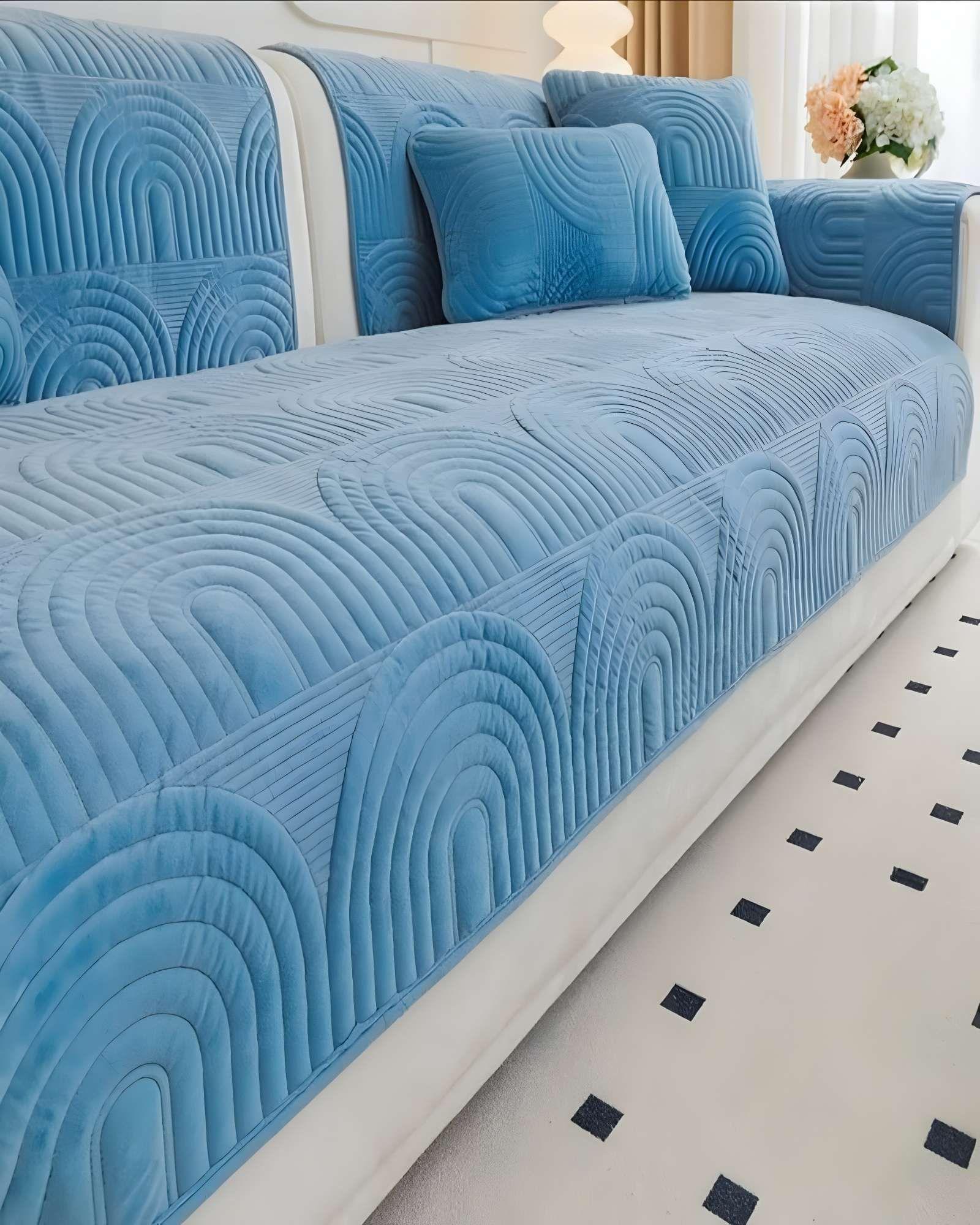 FUNDAS MAT PARA SOFA CON DISEÑO DE CURVAS CELESTE-3