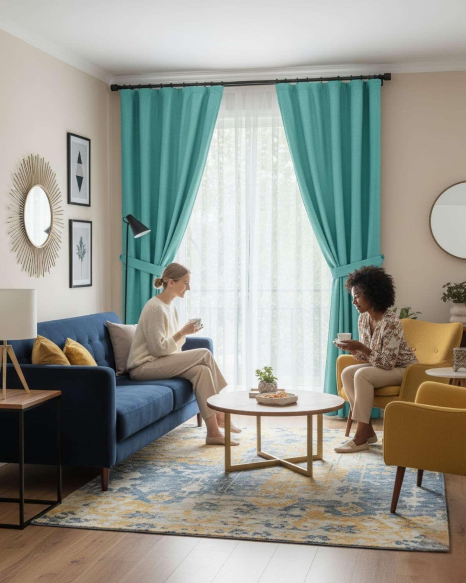 Juego de Cortinas Blackout Premium Engomadas m8-3