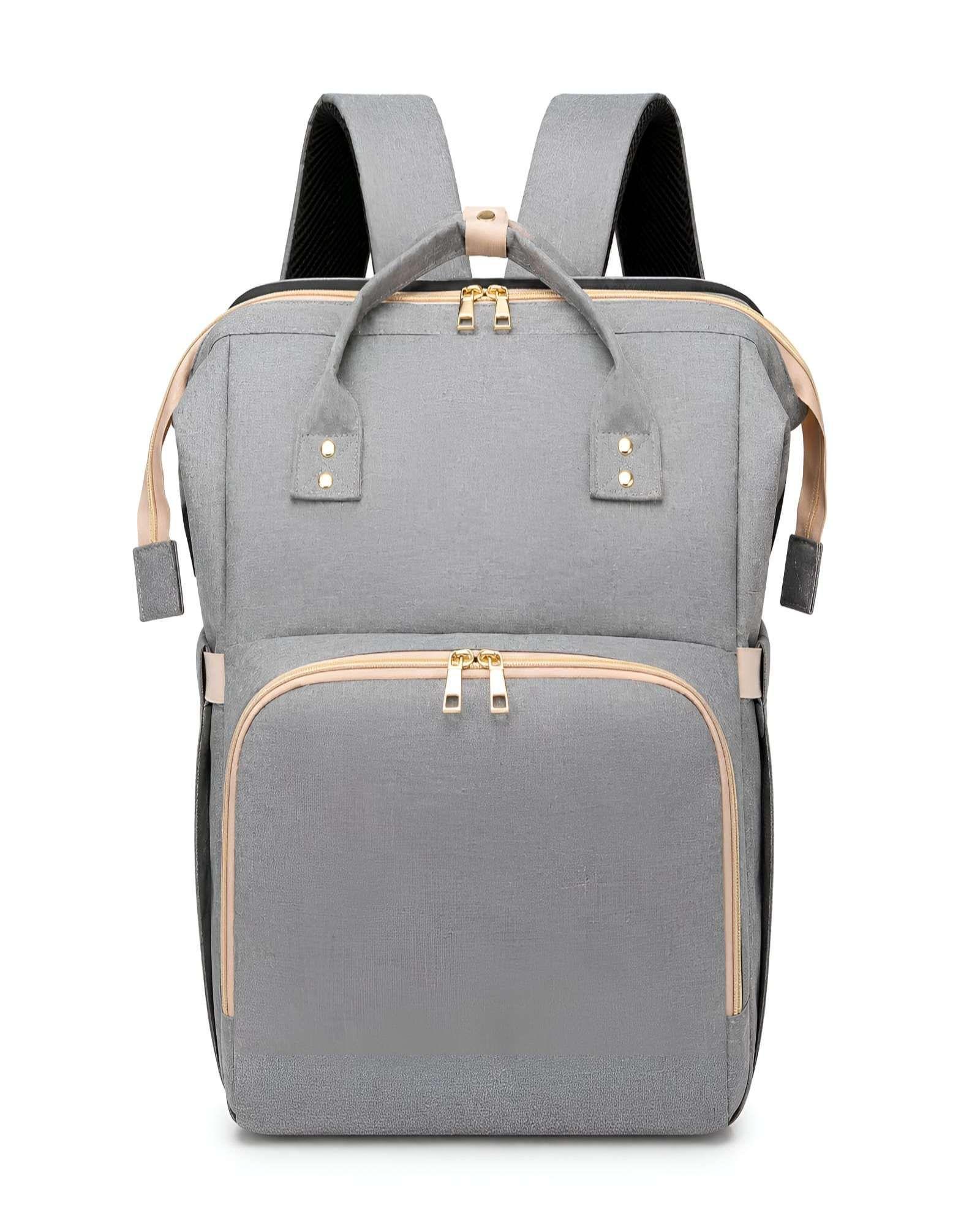 Mochila Pañalera Multifuncional 3 en 1 con Cuna Portátil y Cambiador 02-5