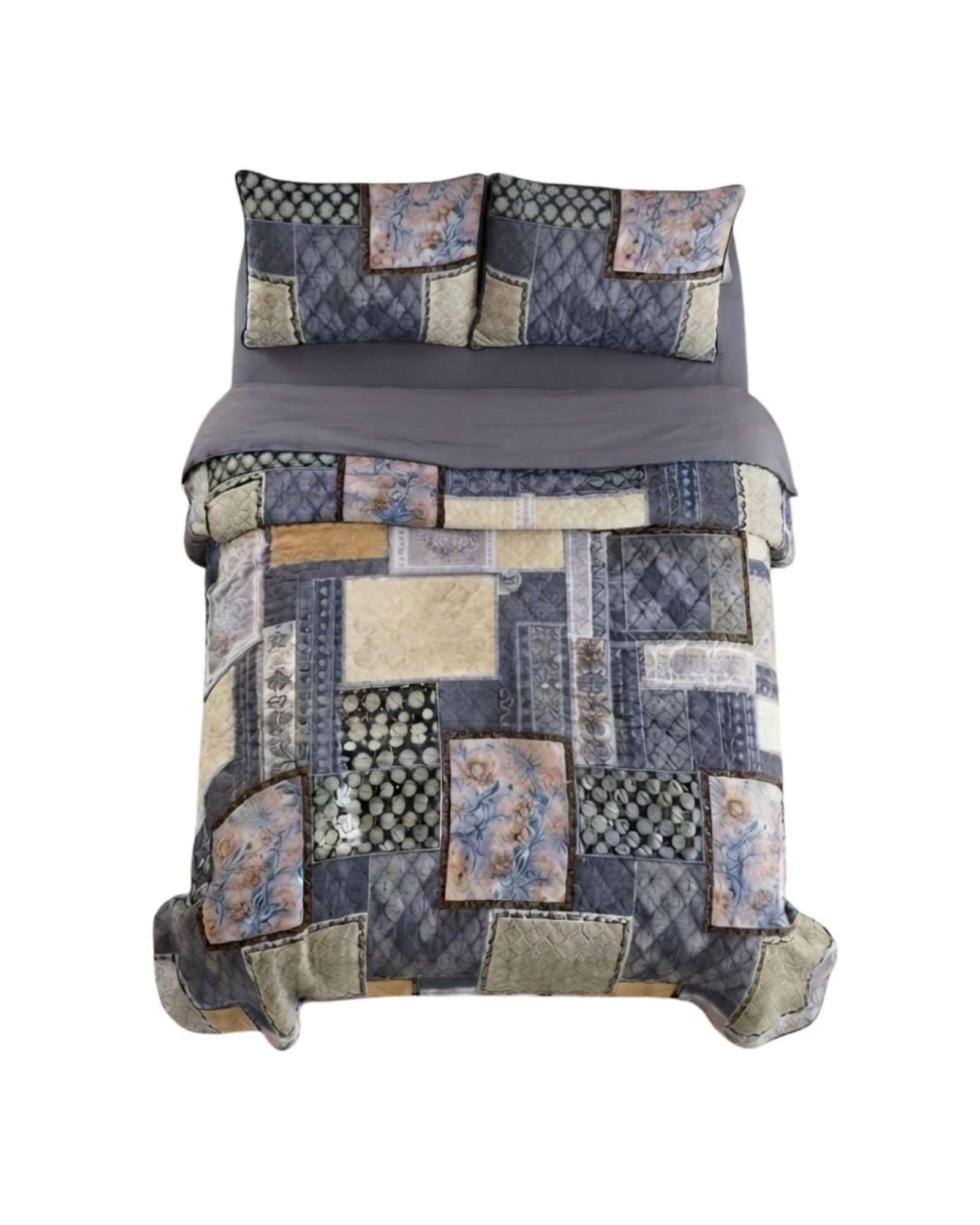 Cubrecama Quilt de Verano King Delgado Ultra Liviano 01-5