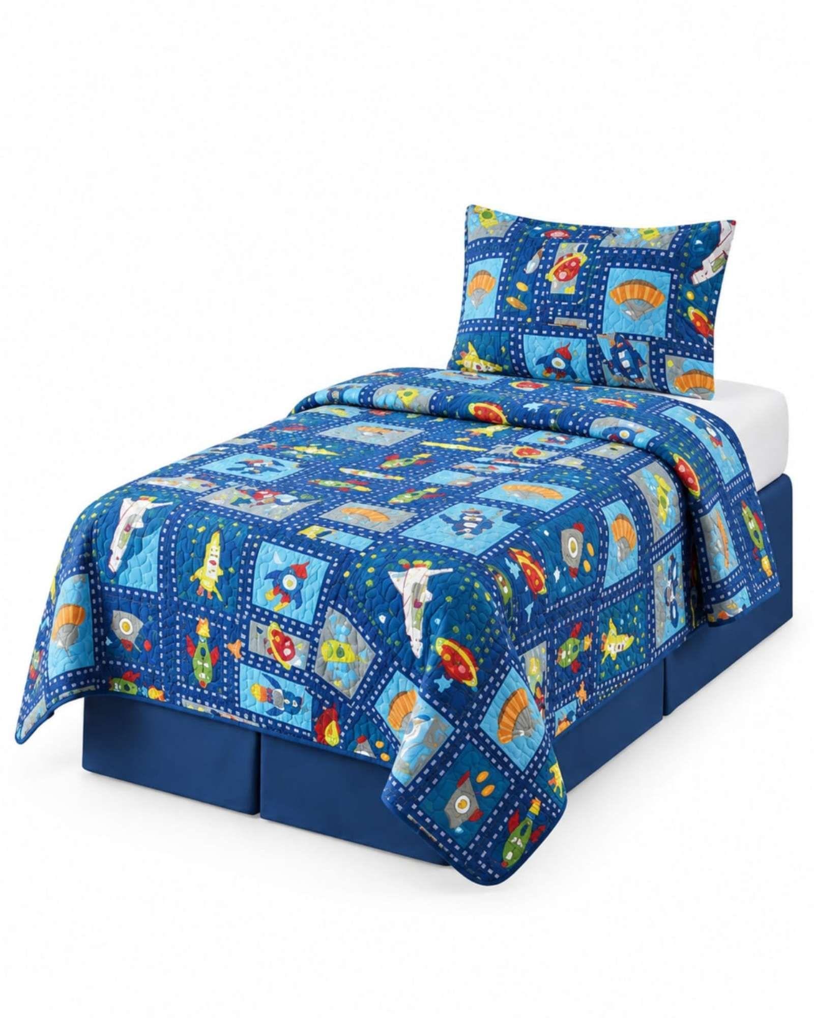 Cubrecamas Infantil Plaza y Media Mas Almohada Frescura Y Estilo m15-5
