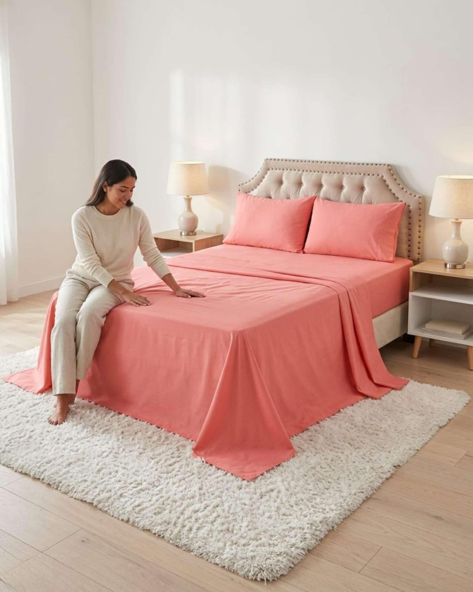 Juego de Sábanas King Verano Soft Género Premium Respirable 05-3
