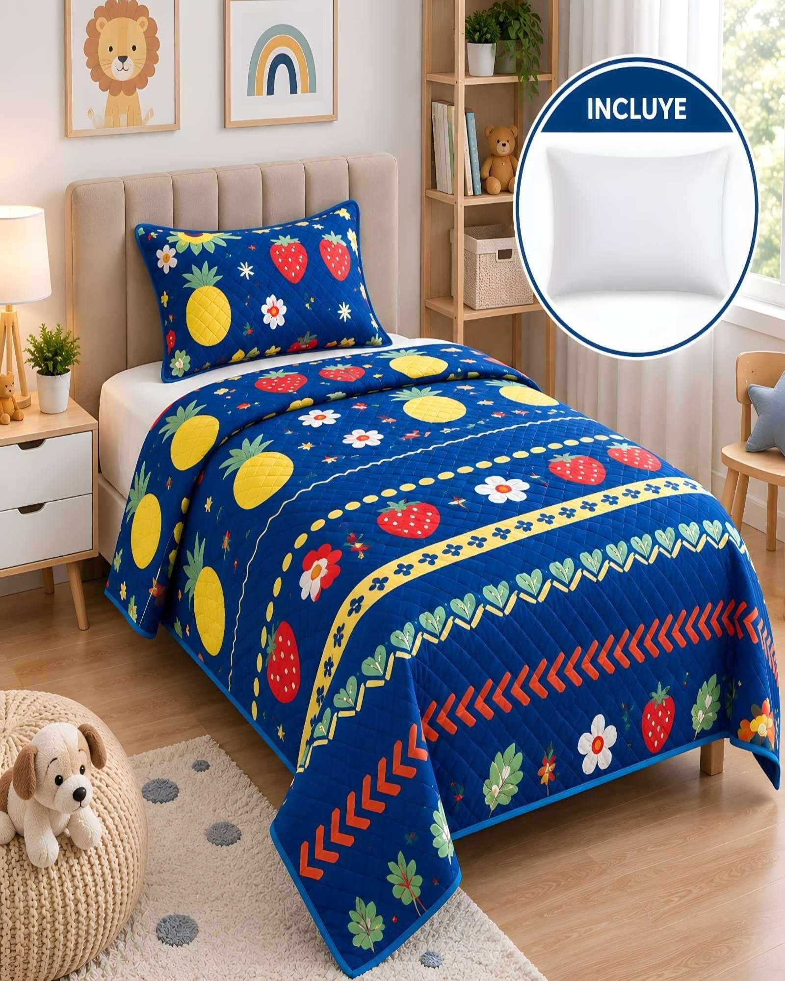 Quilt 1.5 Plazas 180x230 cm + Funda de Almohada-4