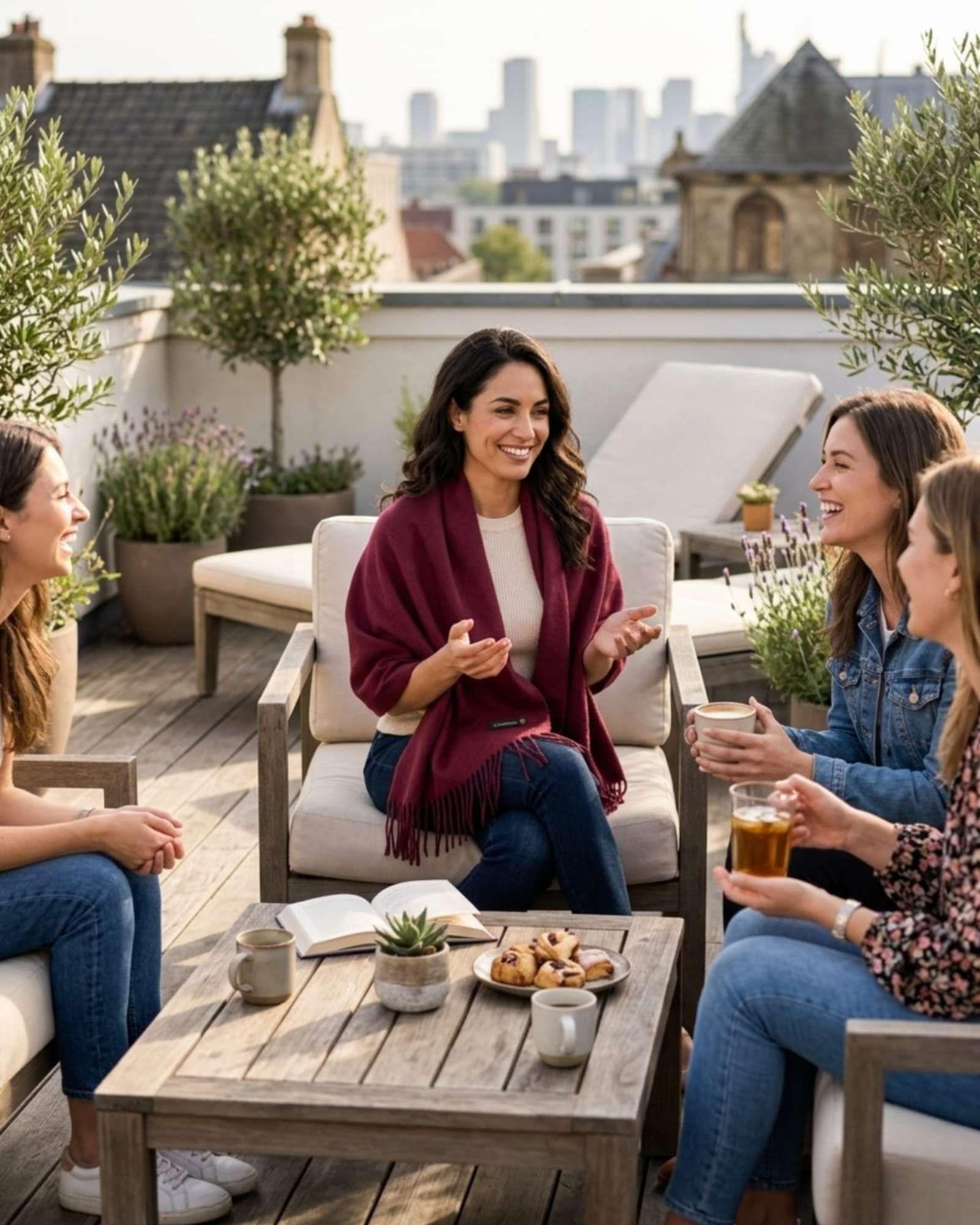 Bufanda Cashmere Premium Unisex Varios Colores color rojo-3