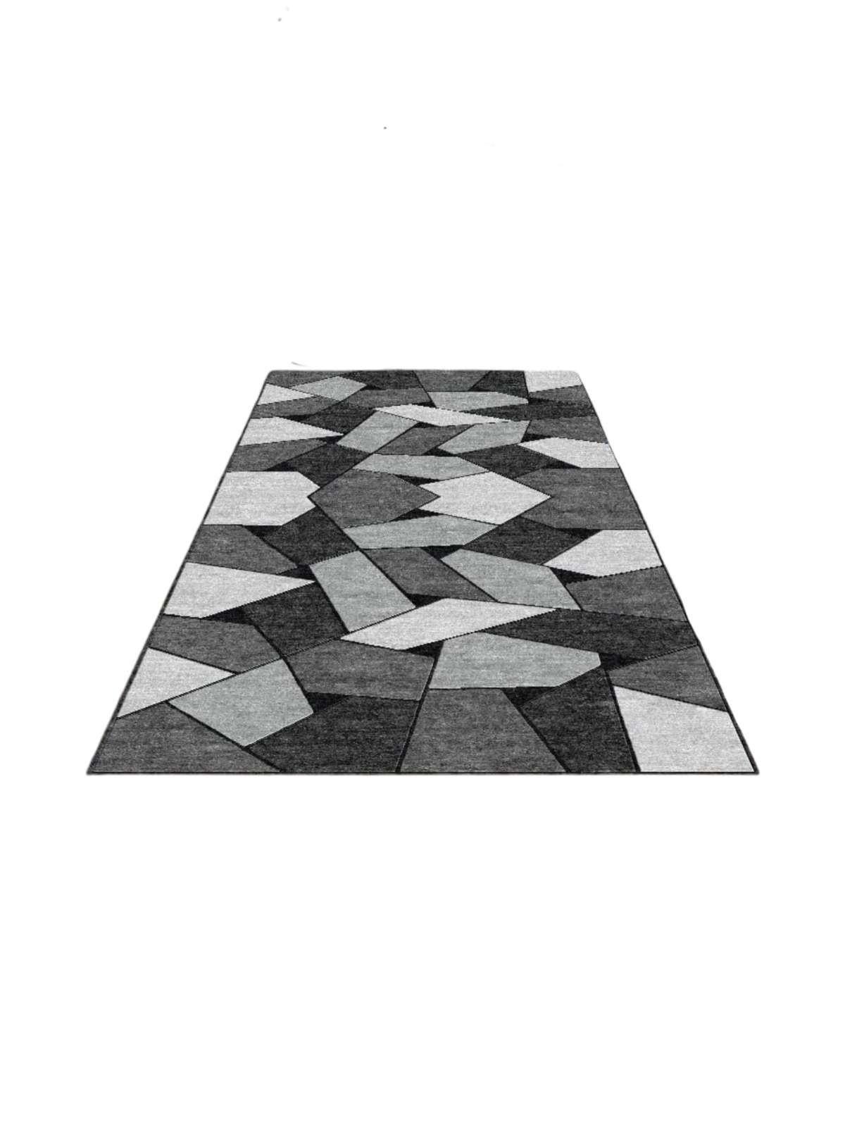 Alfombra De Pasillo Antideslizante 60x180 Suave Lavable color gris-2