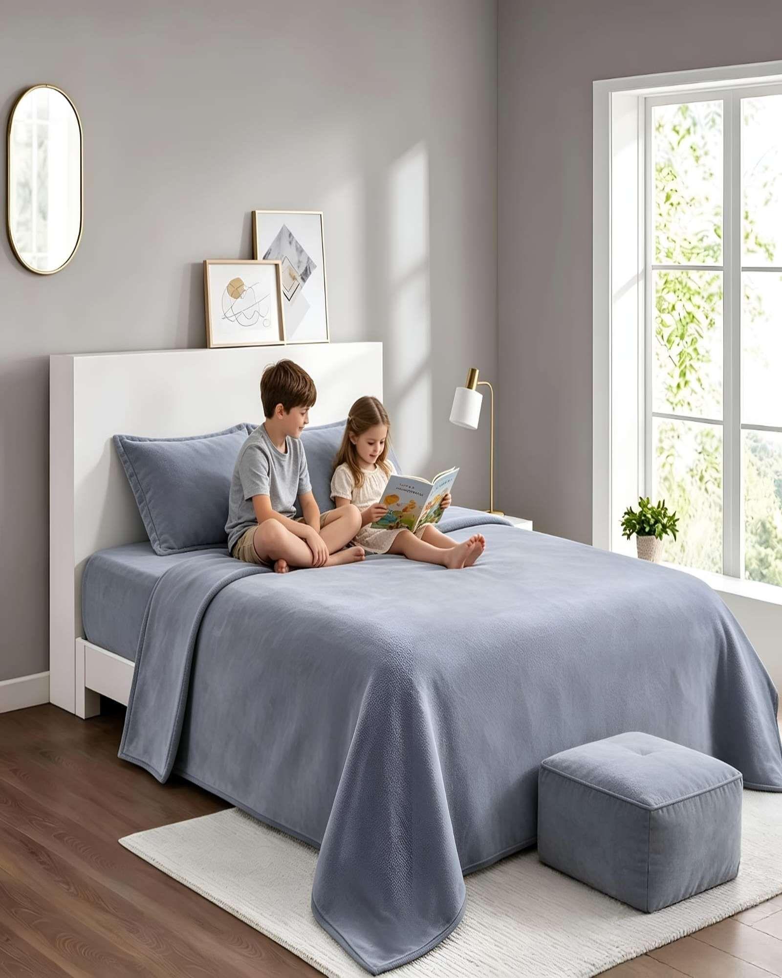 Juego De Sabanas Para Invierno De Polar King Extra Suaves m6-2