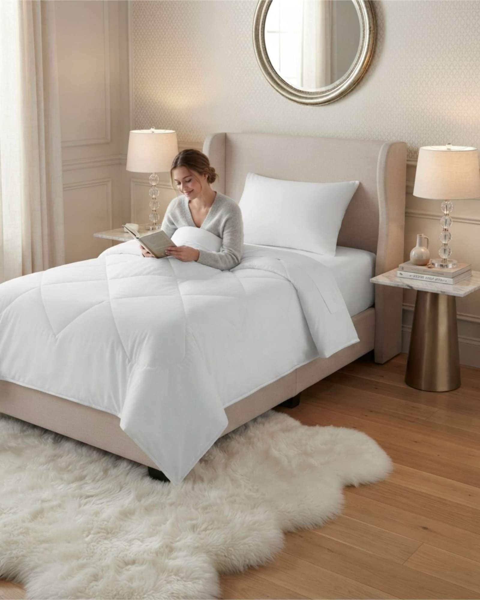Plumon Elegante Plaza y Media Para Verano Mas Almohada m1-1