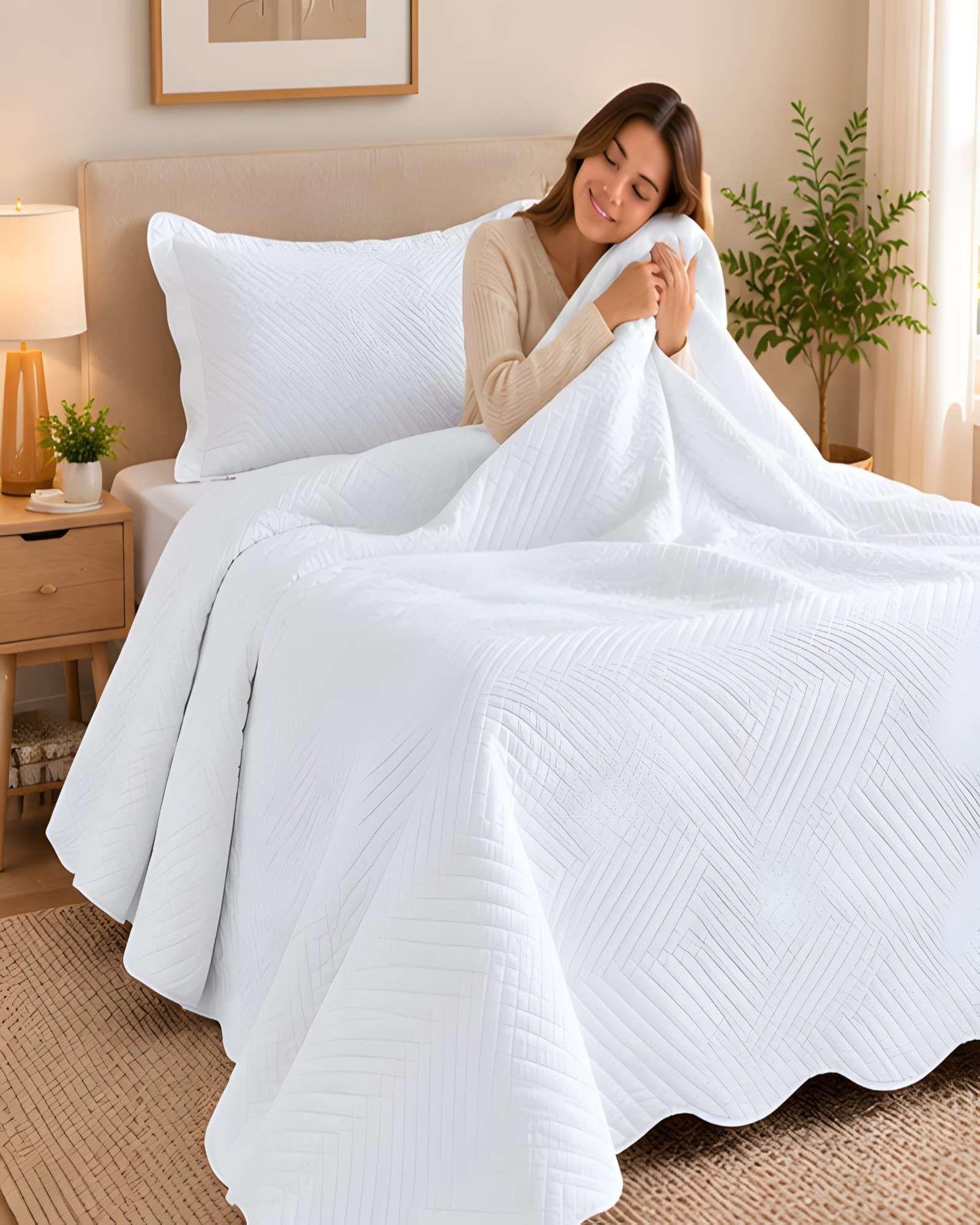 Set Quilt Verano 1.5 Plazas + Almohada + Funda De Almohada 12-2