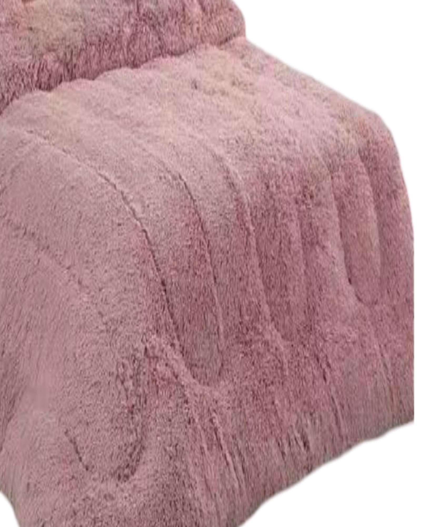 PLUMÓN PELUDO 2 PLAZAS ROSADO-2