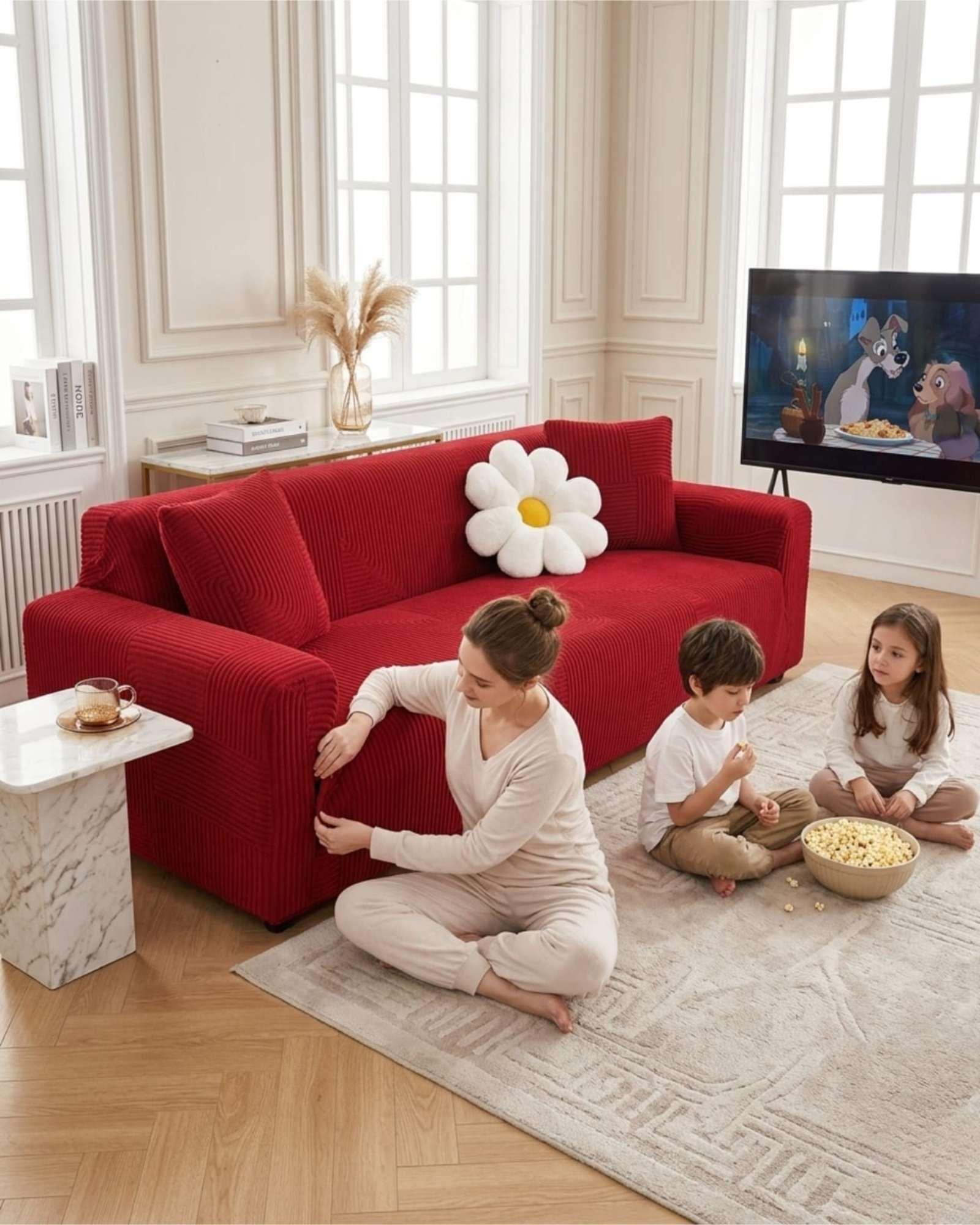 Funda Para Sofa 1 Cuerpos Diseño Moderno De Polar m4-1