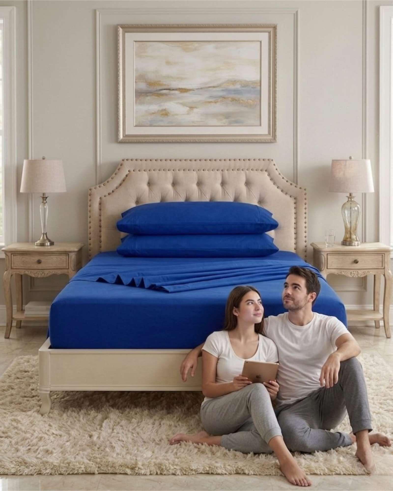 Juego de Sábanas King Verano Soft Género Premium Respirable 03-2