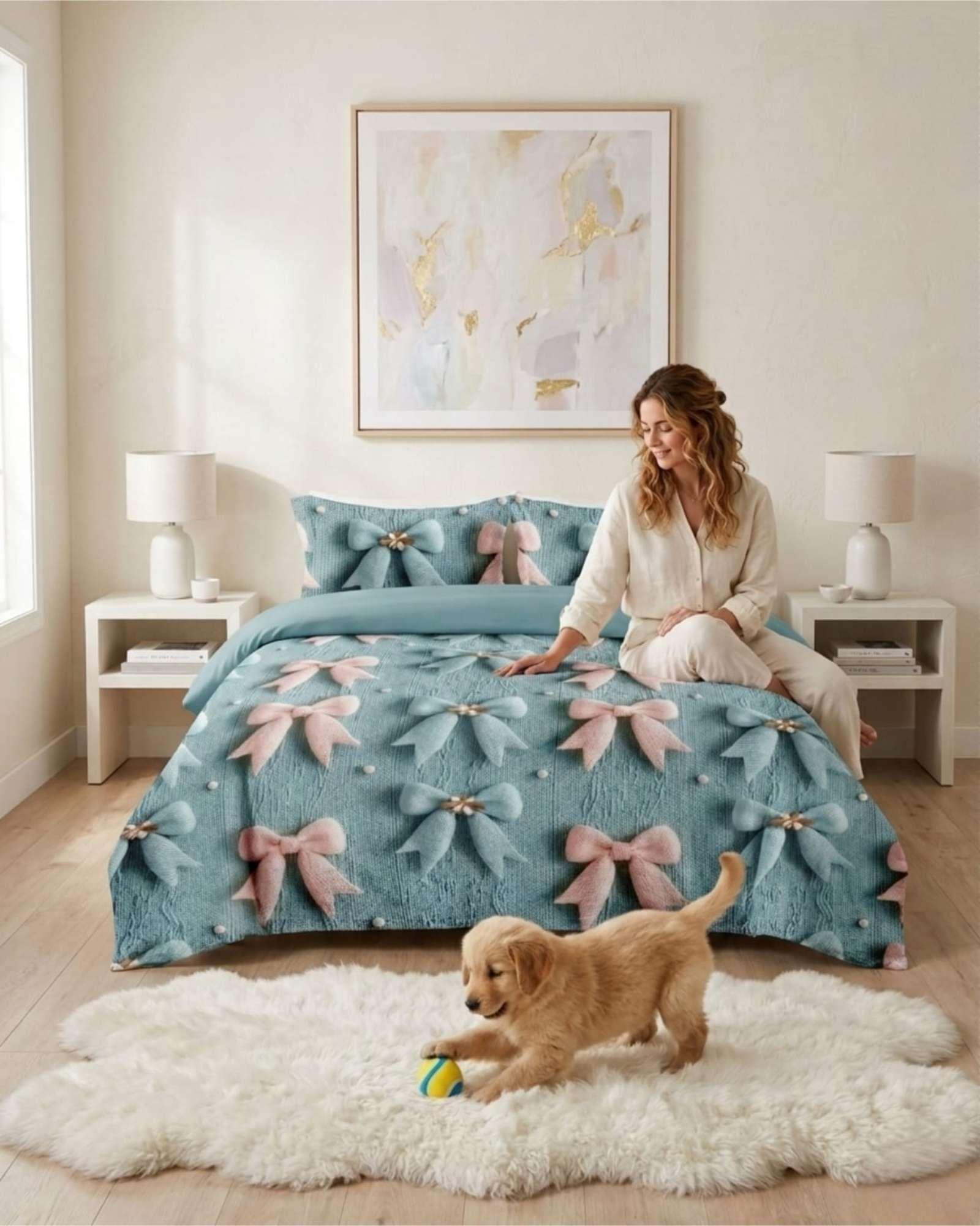 Quilt Cubrecamas Ligero Verano Efecto 5D 2Plaza 2P1-2