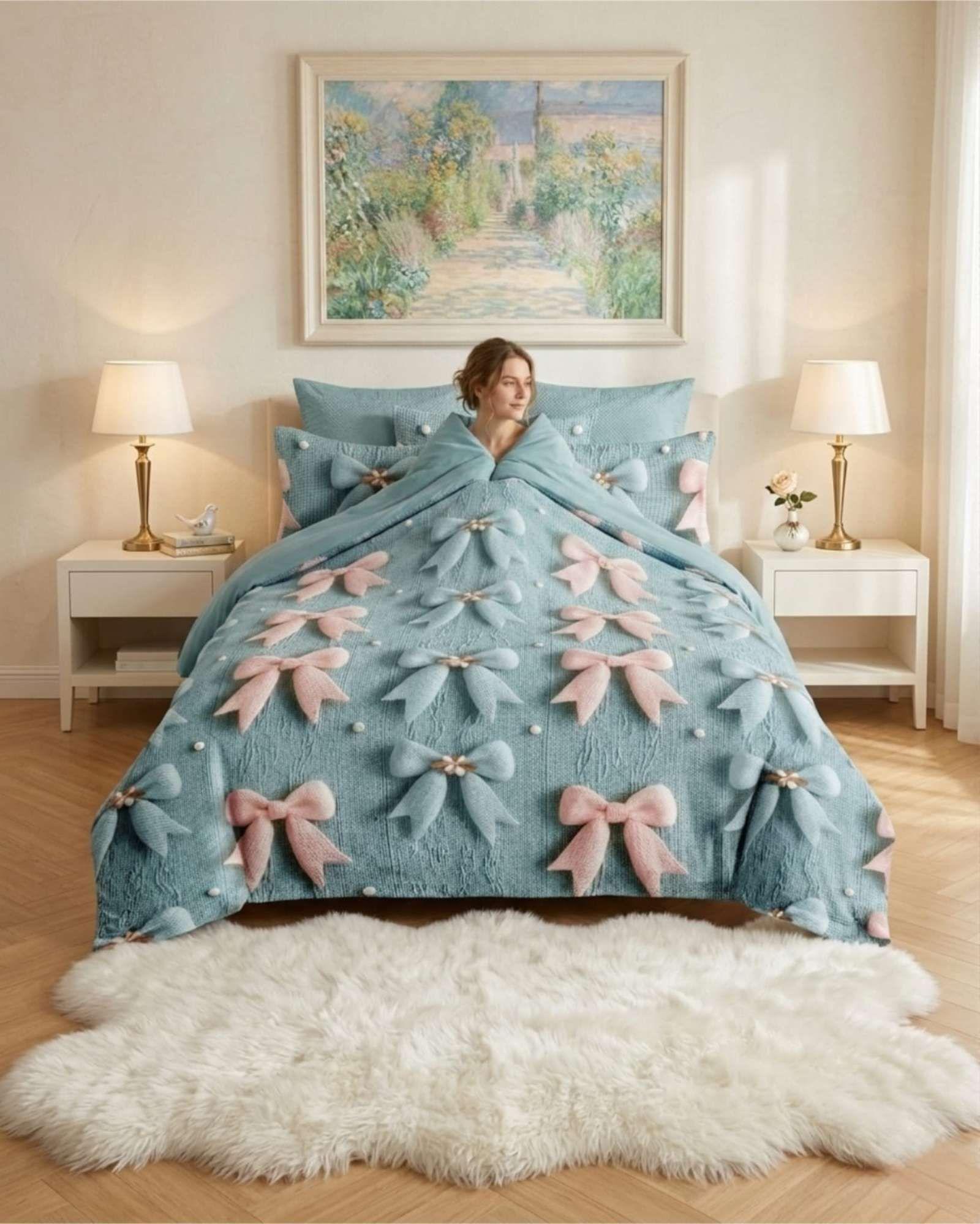 Quilt Cubrecamas Ligero Verano Efecto 5D 2Plaza 2P1-4