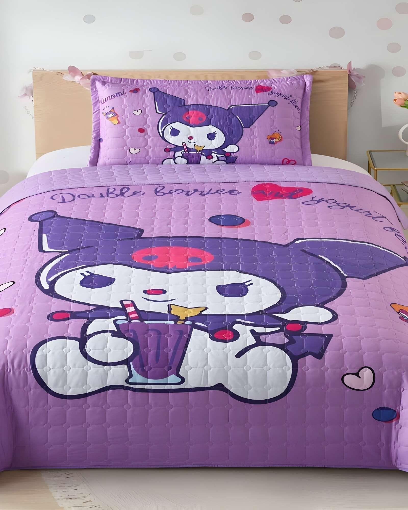 COBERTOR QUILT VERANO INFANTIL KUROMI-3