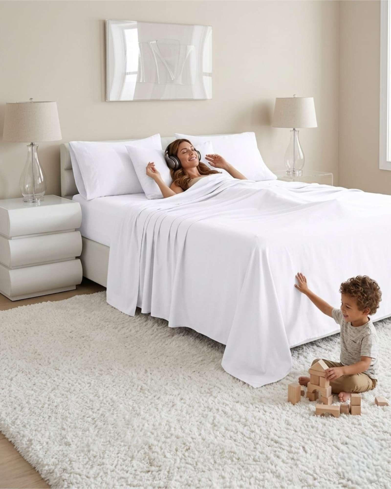 Juego Sabanas Plaza King Mas 2 Almohadas Con Relleno 6 Piezas C2-3