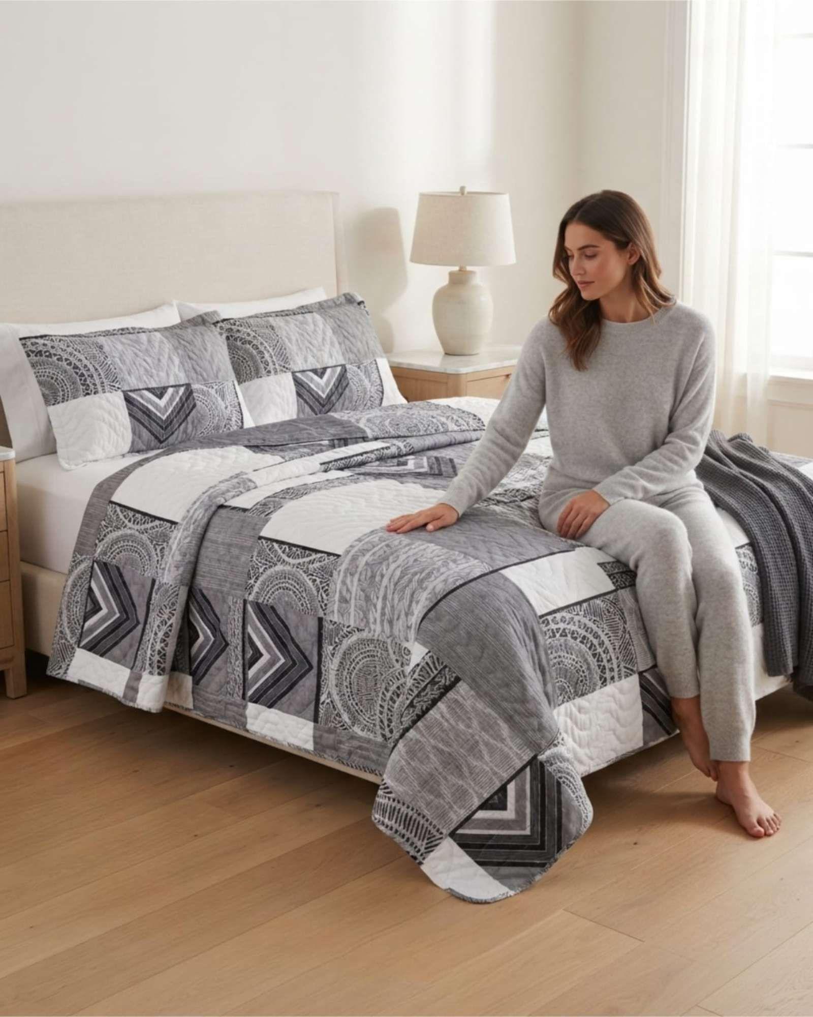 Quilt De Verano Textura Ultra Suave King m10-1