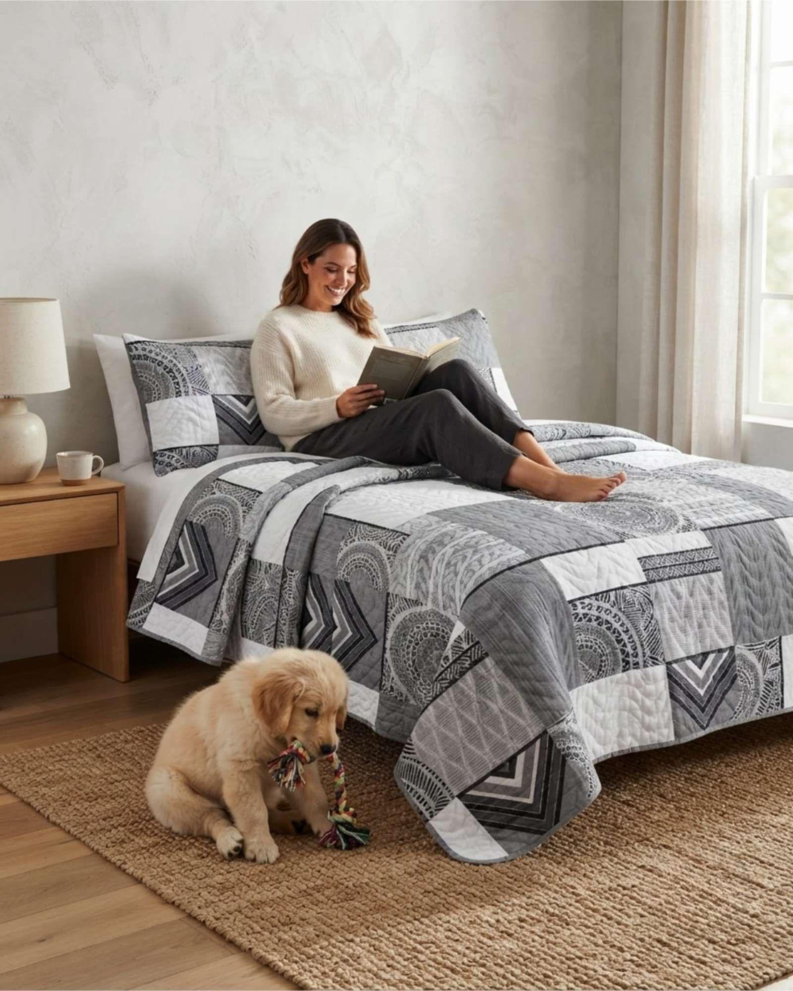 Quilt De Verano Textura Ultra Suave King m10-3