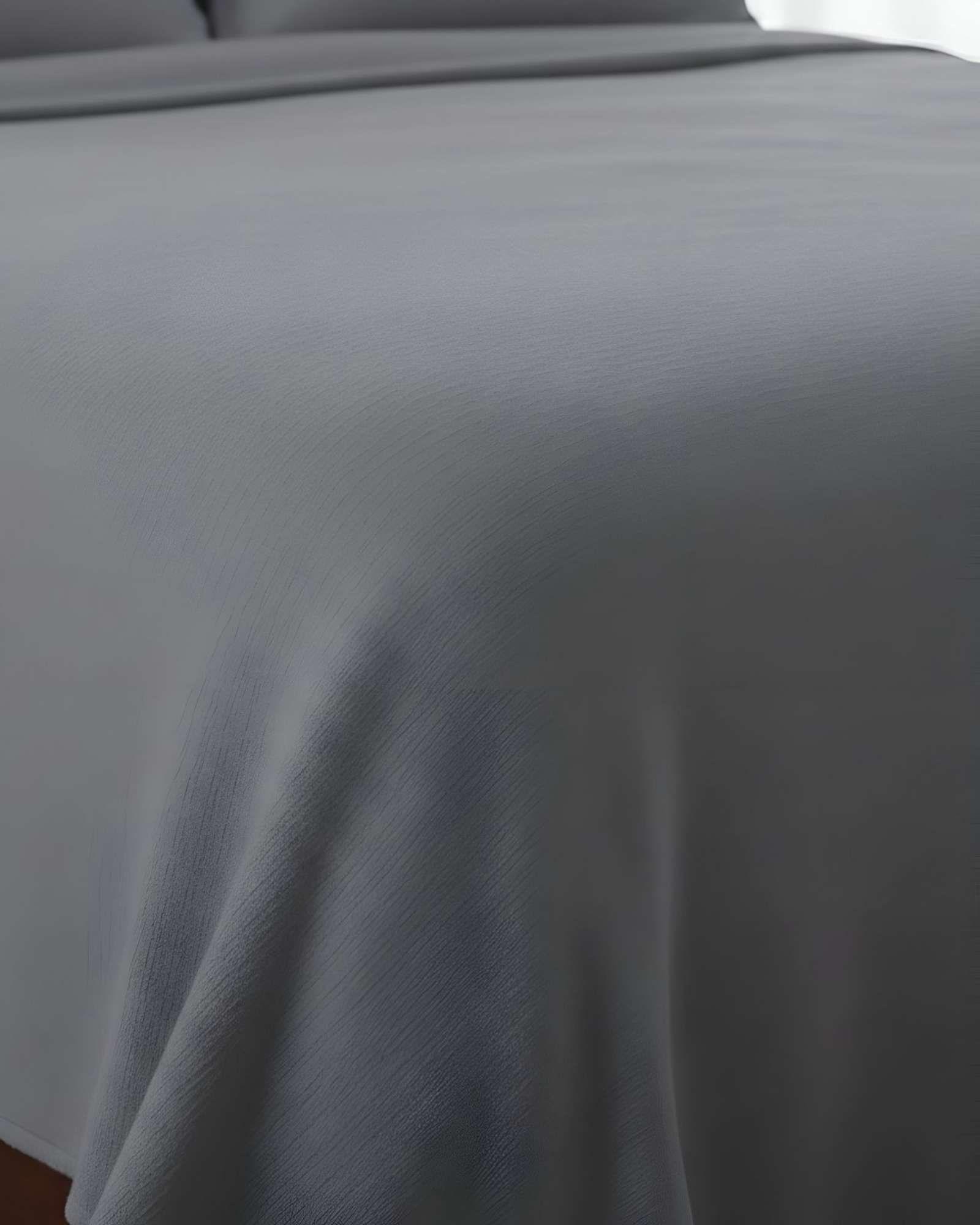 Sábana de Polar Ultra Suave Máxima Calidez y Confort Gris 2 plazas-4