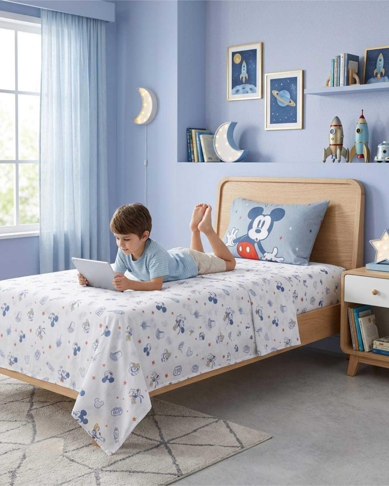 Set de Sábanas 1,5 Plazas Estampado Infantil Contemporáneo 05-2