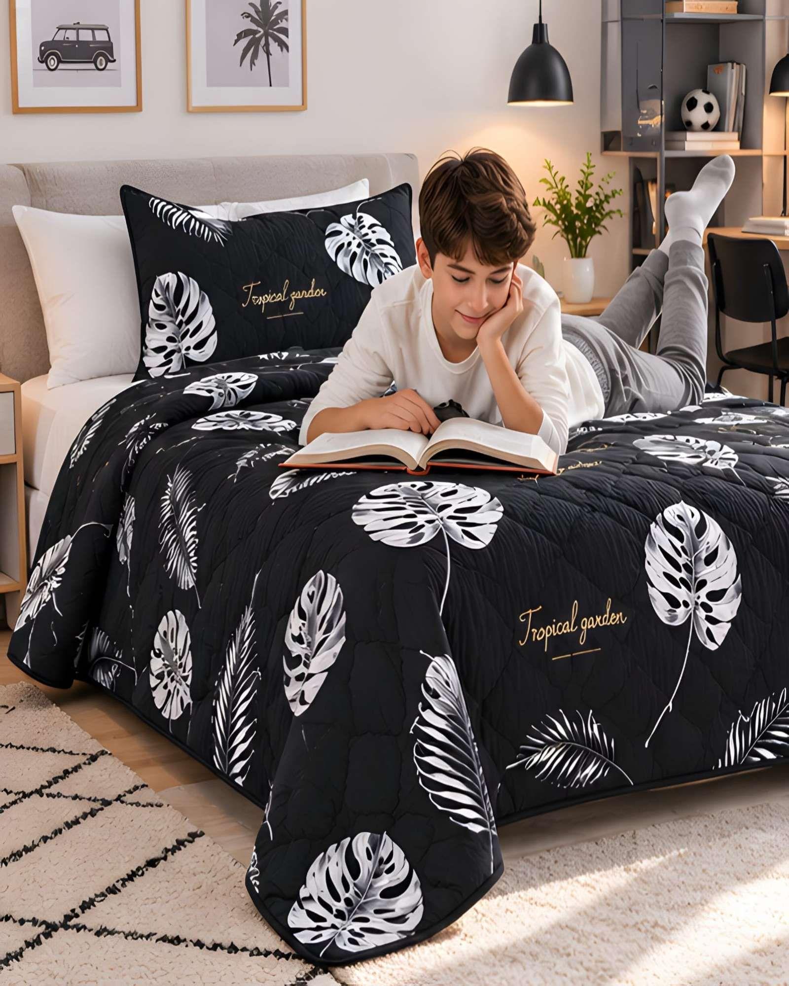 Cubrecamas Quilt de Verano Plaza y Media con Funda 13-3