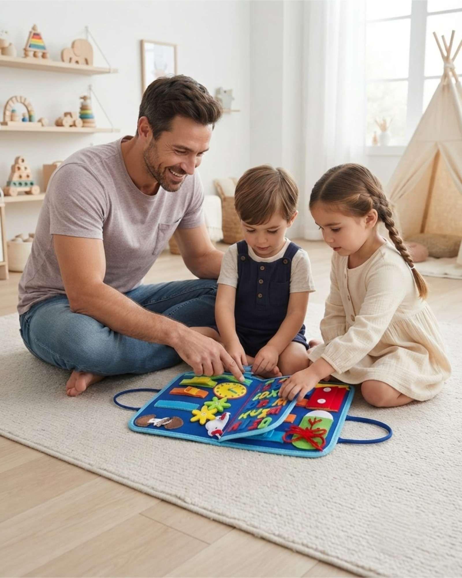 Libro Sensorial Didactico De Fieltro Para Bebes m3-0