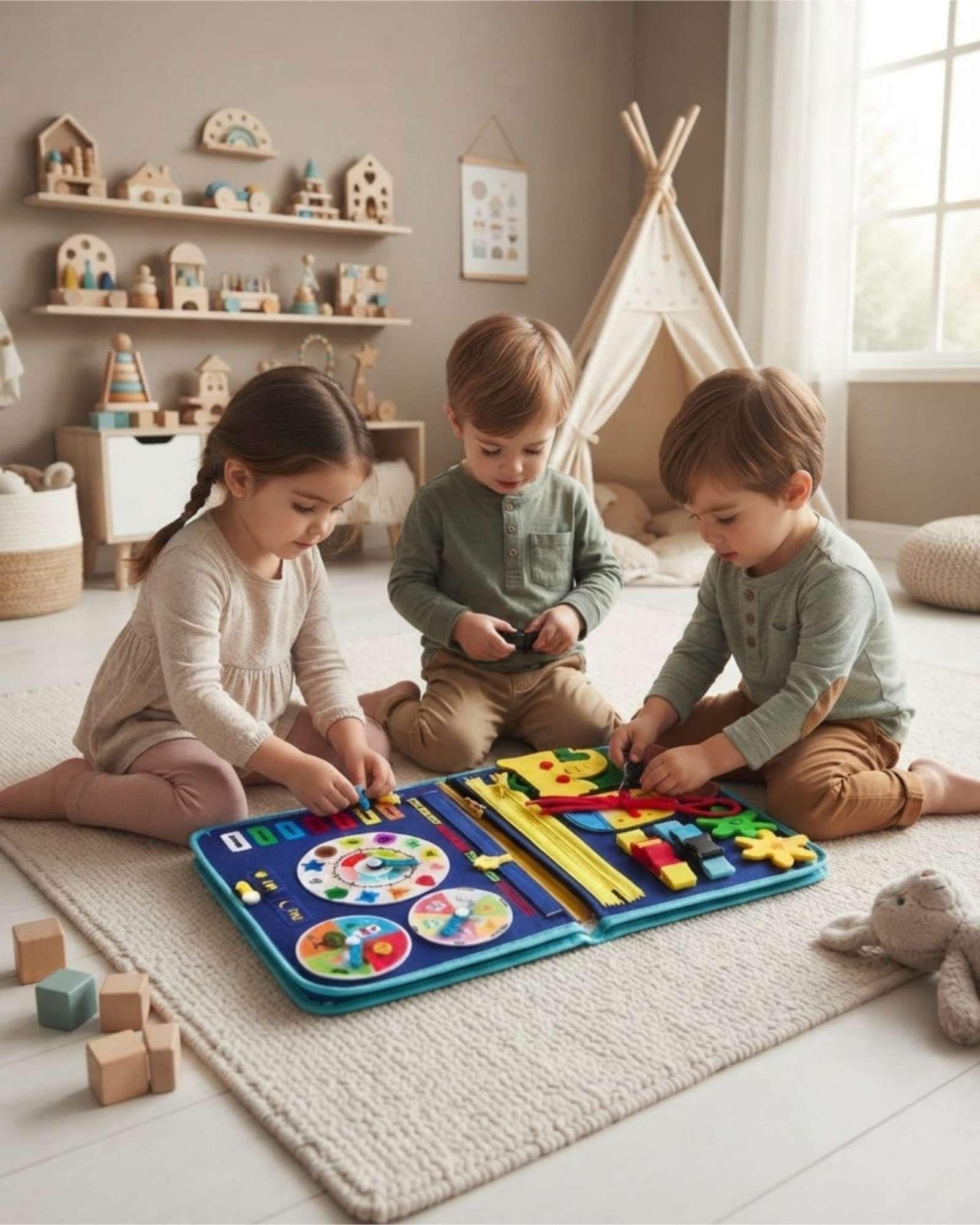 Libro Sensorial Didactico De Fieltro Para Bebes m3-3