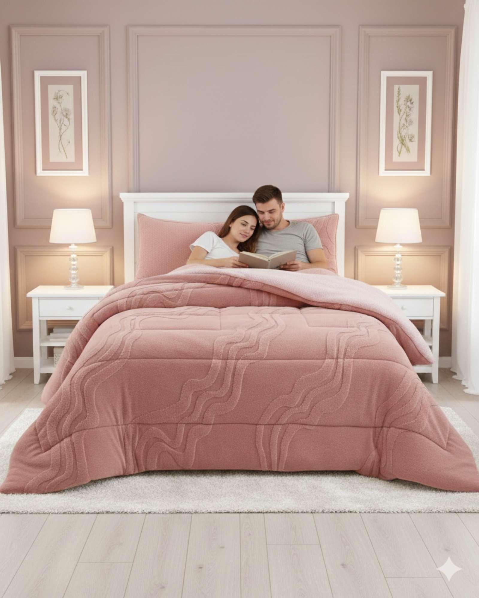 CUBRECAMA DE INVIERNO PREMIUM CON CHIPORRO SUPER KING 250 CM X 270 CM C3-0