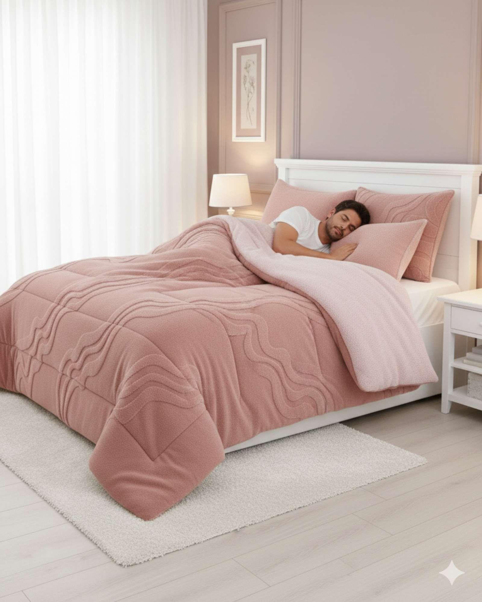 CUBRECAMA DE INVIERNO PREMIUM CON CHIPORRO SUPER KING 250 CM X 270 CM C3-3