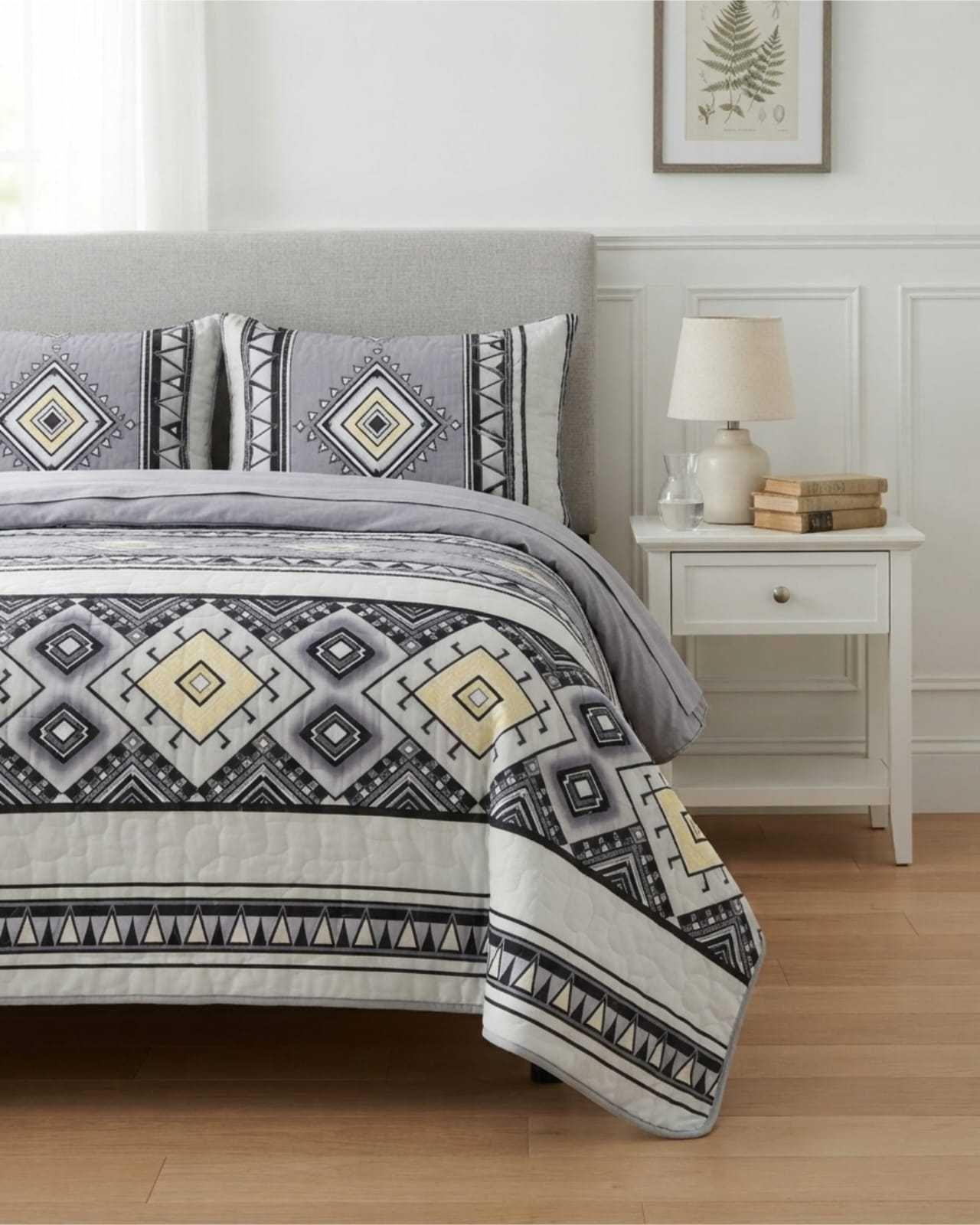 Cubrecamas Delgado 2 Plazas Mas Almohadas Ideal Para Verano m21-2